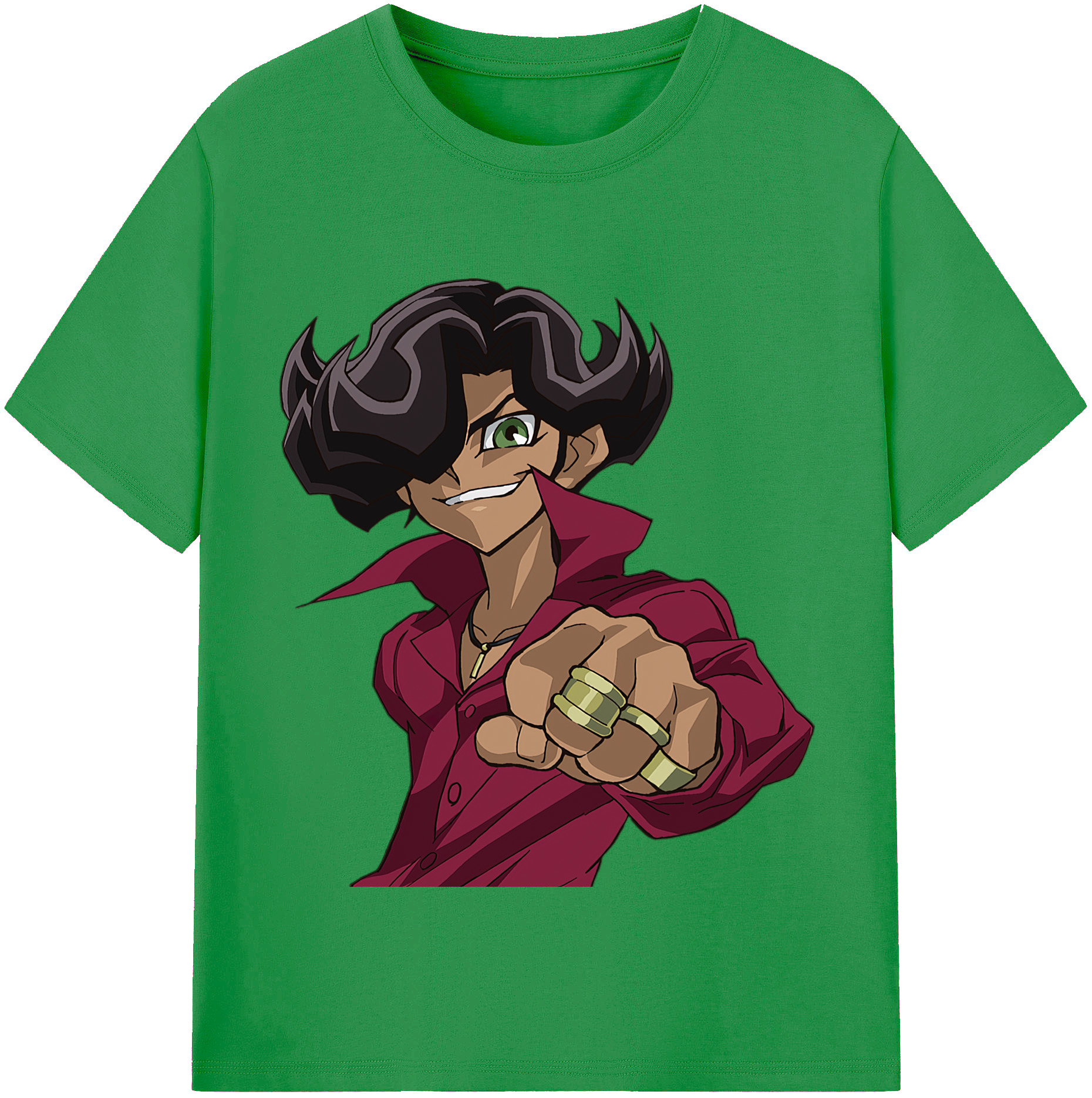 （画像用） 遊☆戯☆王 Yu-Gi-Oh! レディースカジュアルプリントTシャツ（綿100％）