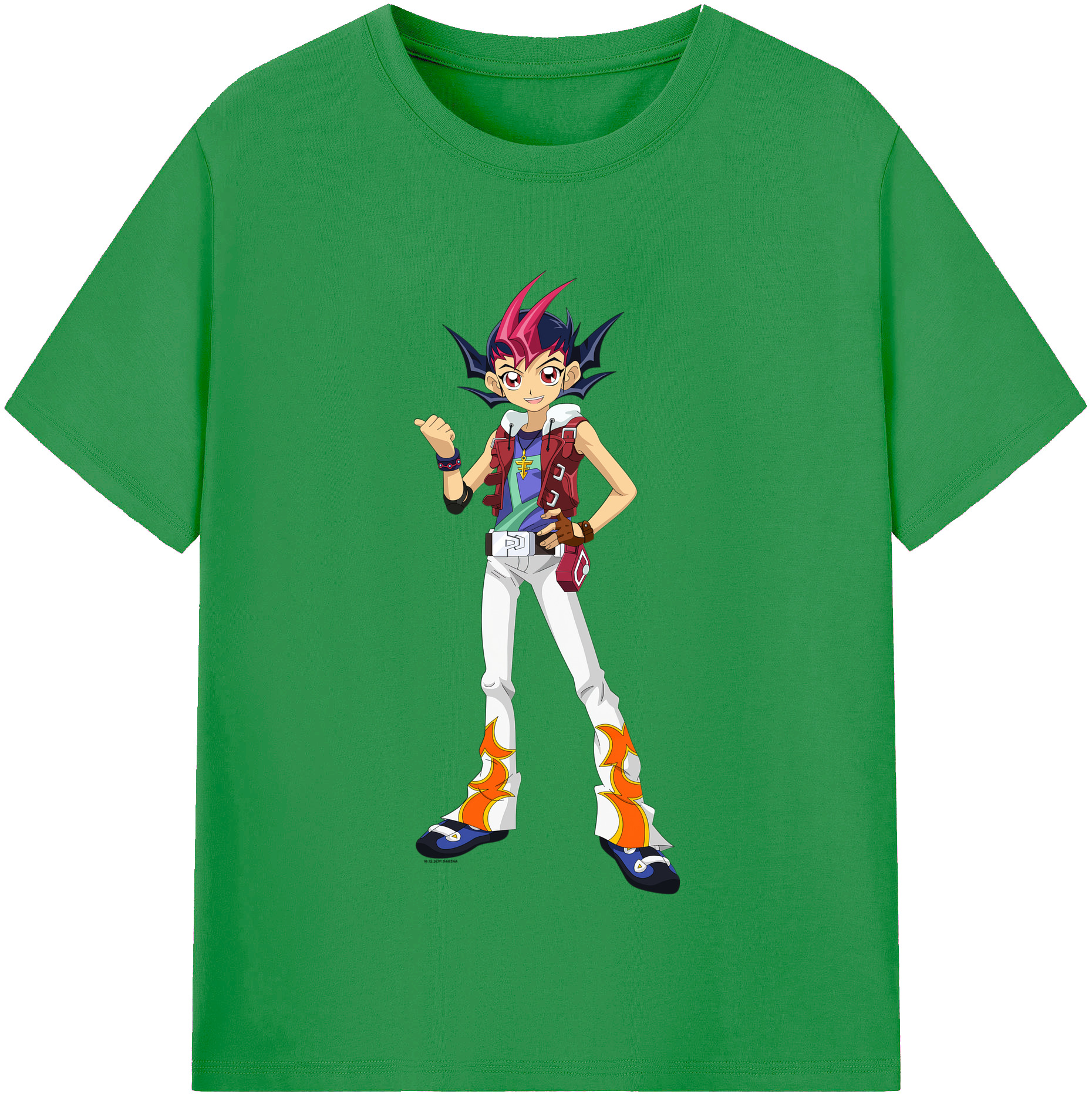 （画像用） 遊☆戯☆王 Yu-Gi-Oh! レディースカジュアルプリントTシャツ（綿100％）