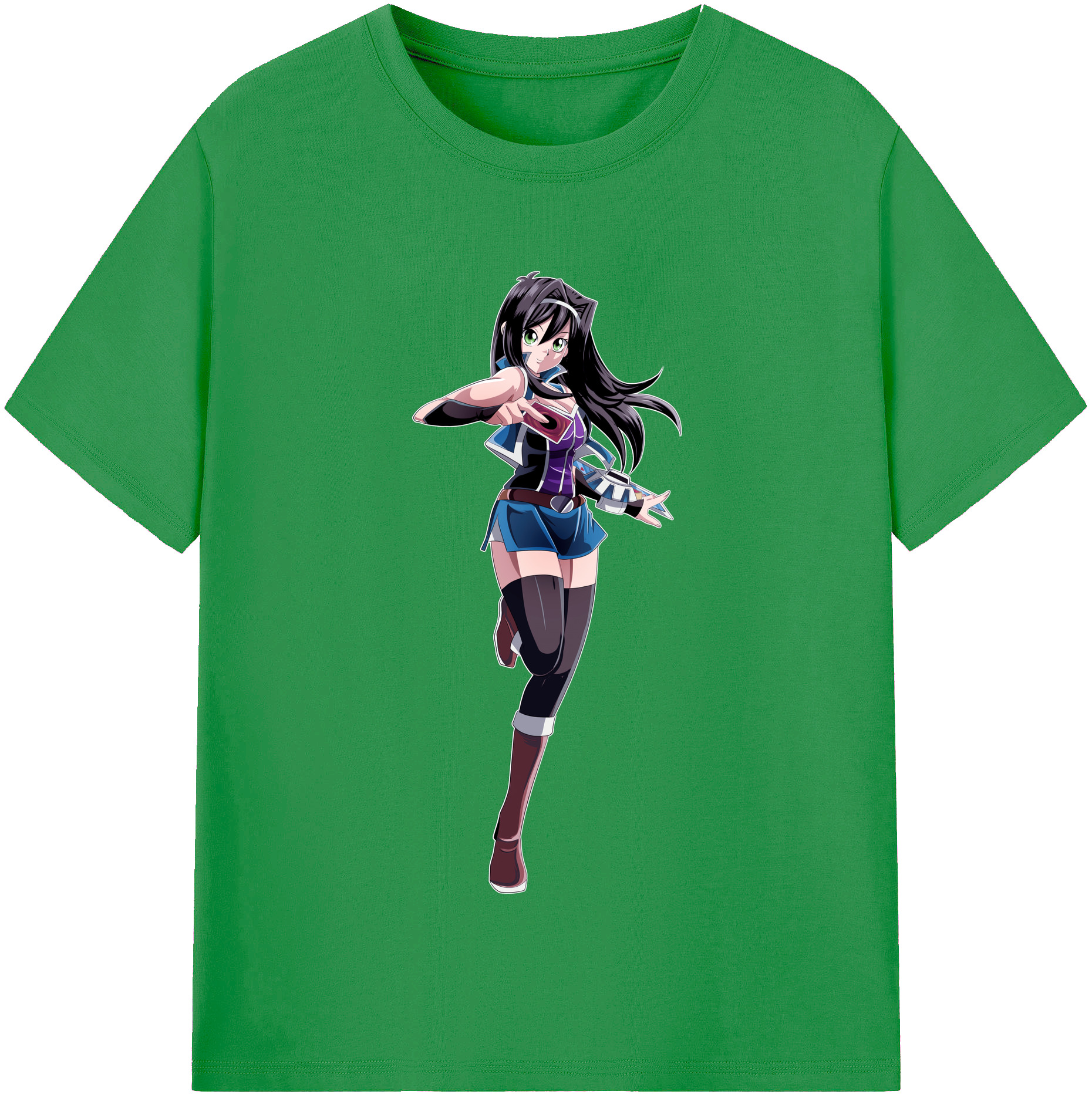 （画像用） 遊☆戯☆王 Yu-Gi-Oh! レディースカジュアルプリントTシャツ（綿100％）