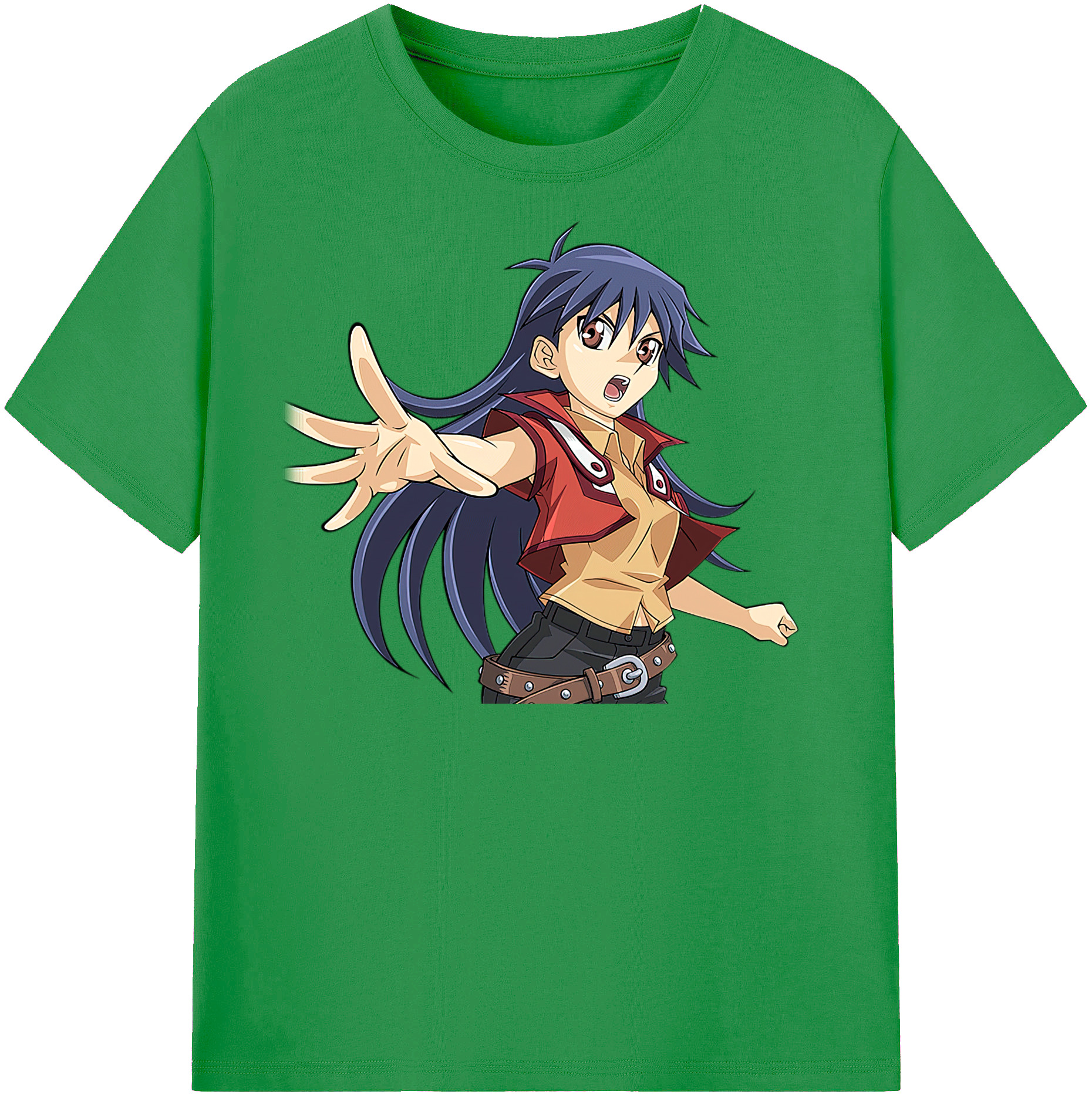 （画像用） 遊☆戯☆王 Yu-Gi-Oh! レディースカジュアルプリントTシャツ（綿100％）