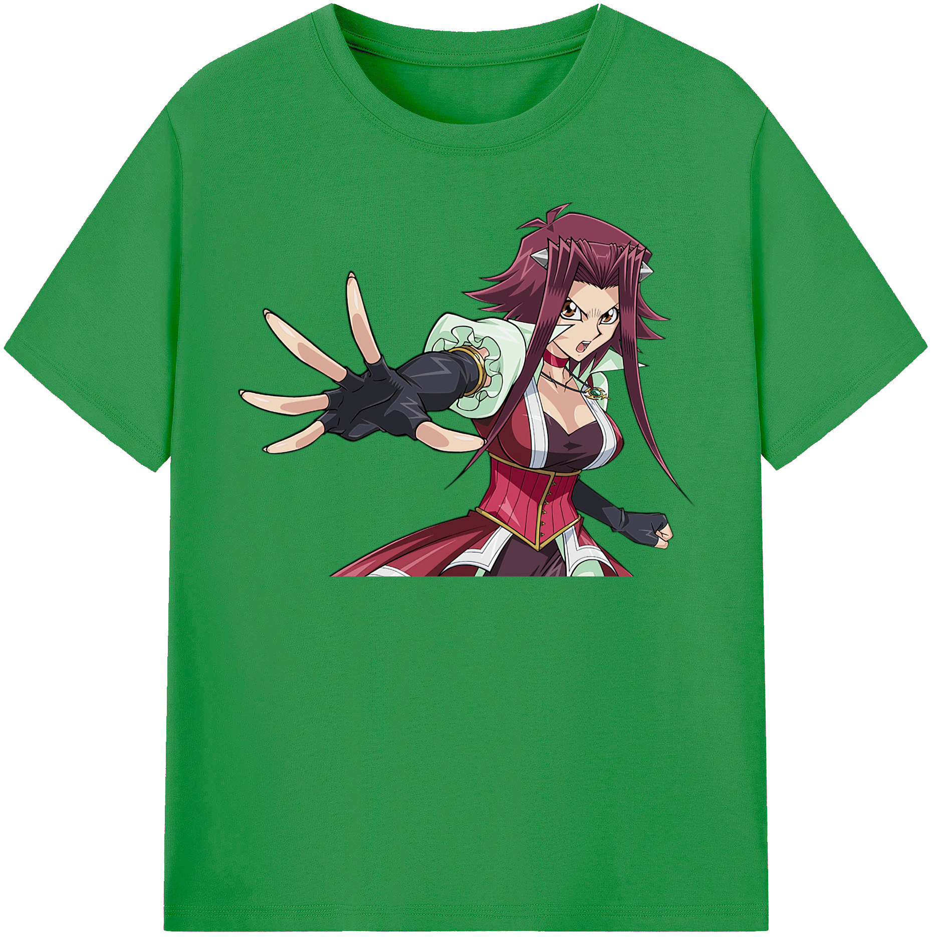 （画像用） 遊☆戯☆王 Yu-Gi-Oh! レディースカジュアルプリントTシャツ（綿100％）
