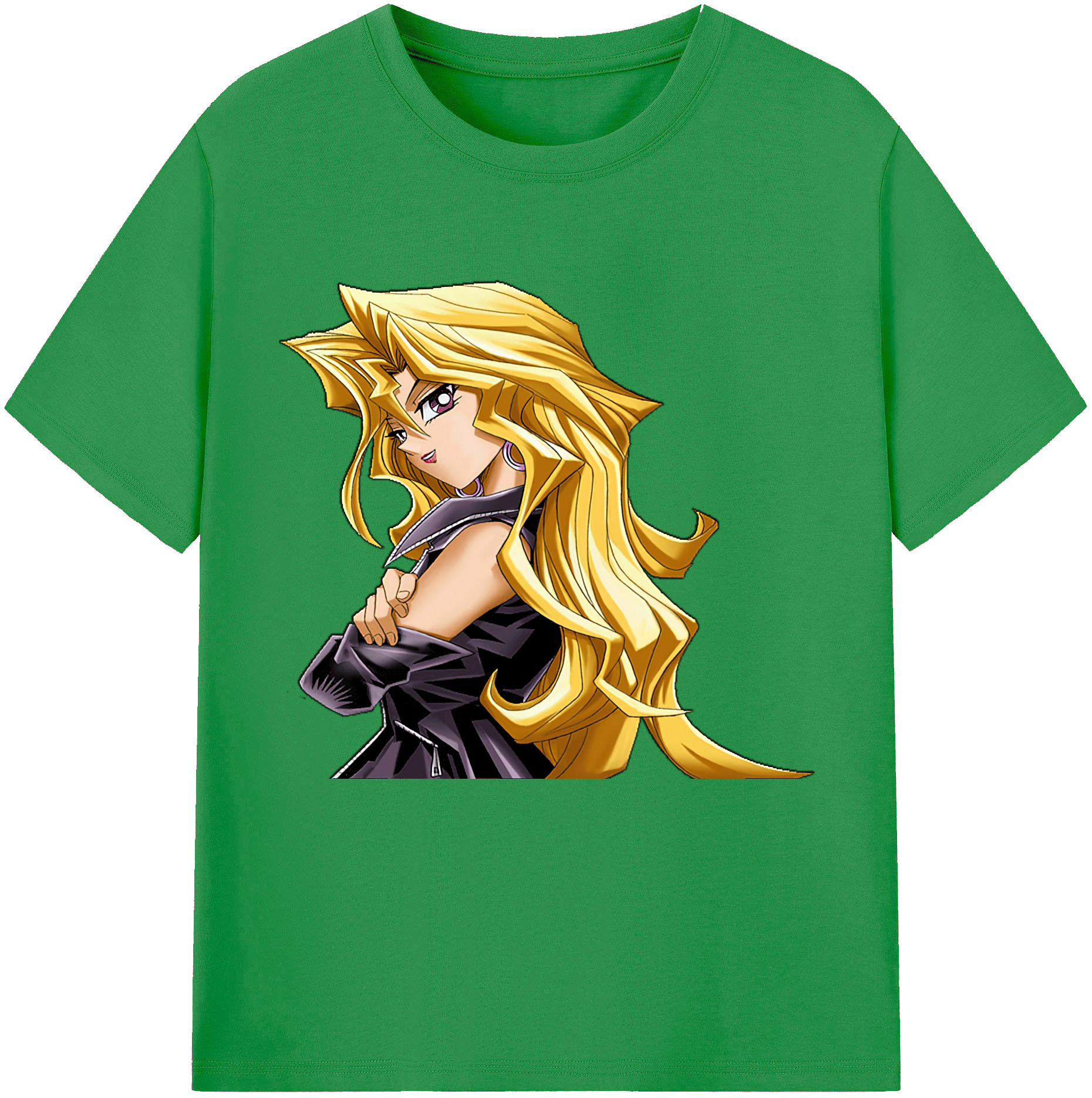 （画像用） 遊☆戯☆王 Yu-Gi-Oh! レディースカジュアルプリントTシャツ（綿100％）