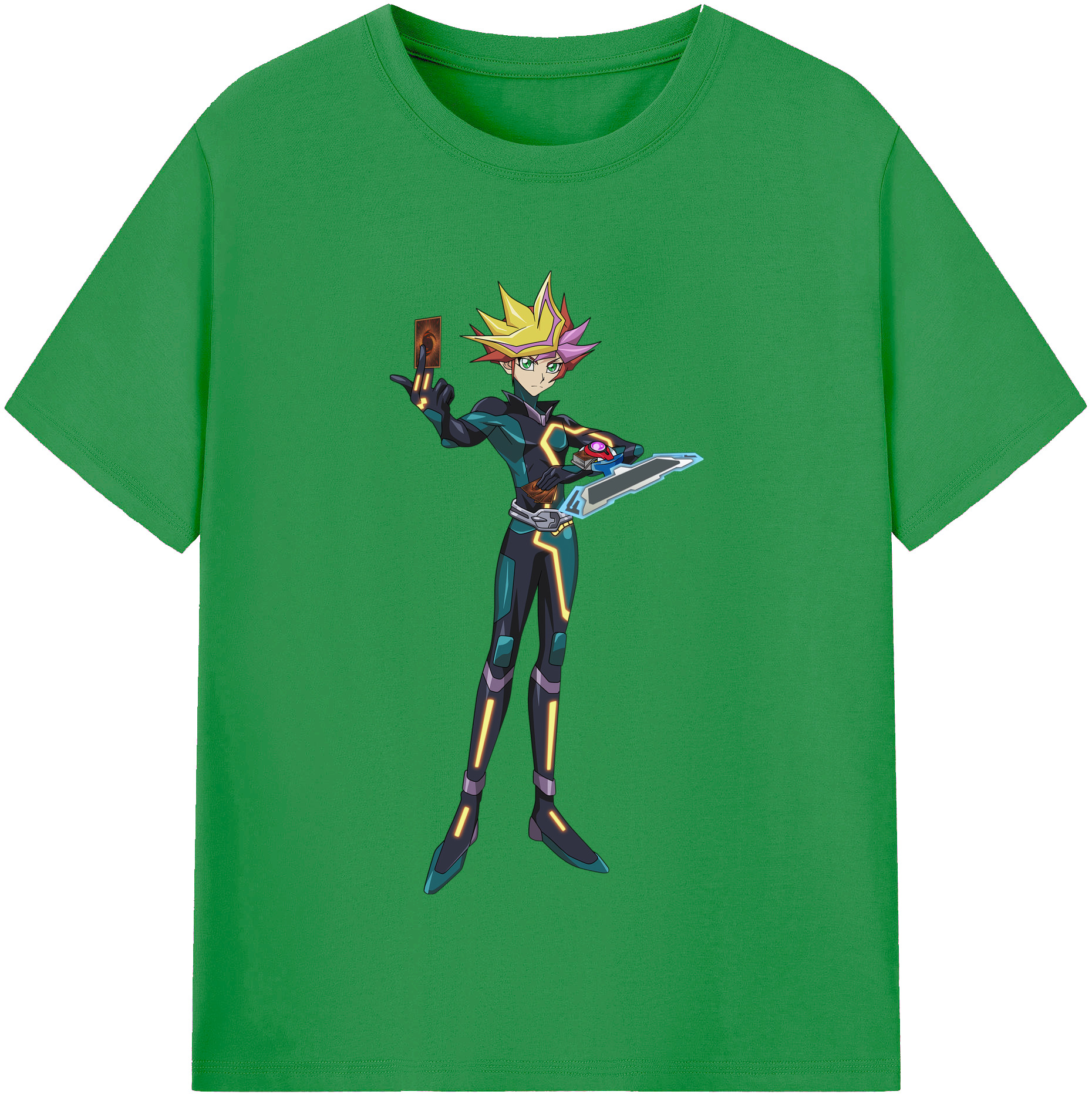 （画像用） 遊☆戯☆王 Yu-Gi-Oh! レディースカジュアルプリントTシャツ（綿100％）