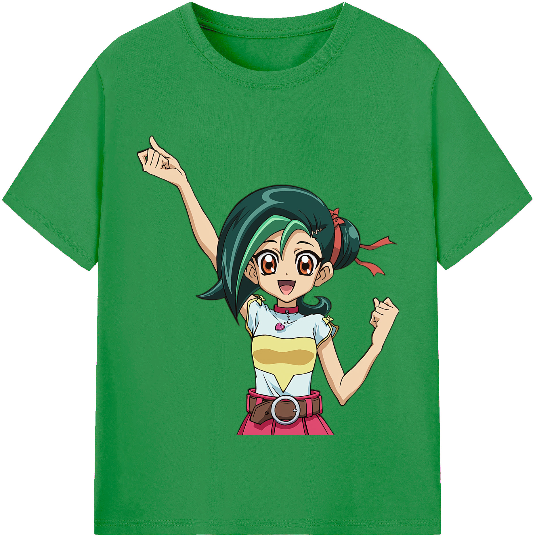 （画像用） 遊☆戯☆王 Yu-Gi-Oh! レディースカジュアルプリントTシャツ（綿100％）