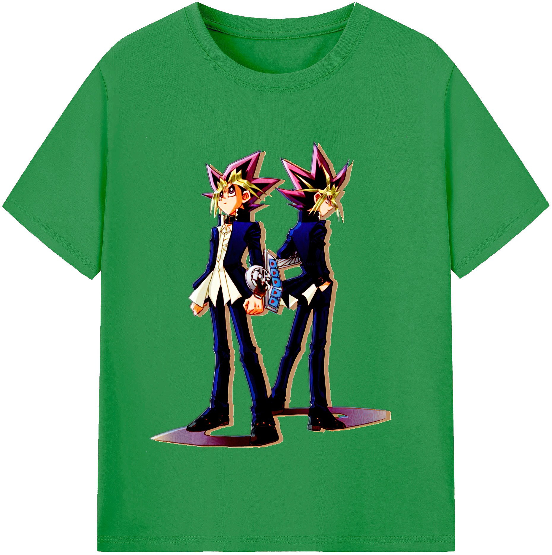 （画像用） 遊☆戯☆王 Yu-Gi-Oh! レディースカジュアルプリントTシャツ（綿100％）