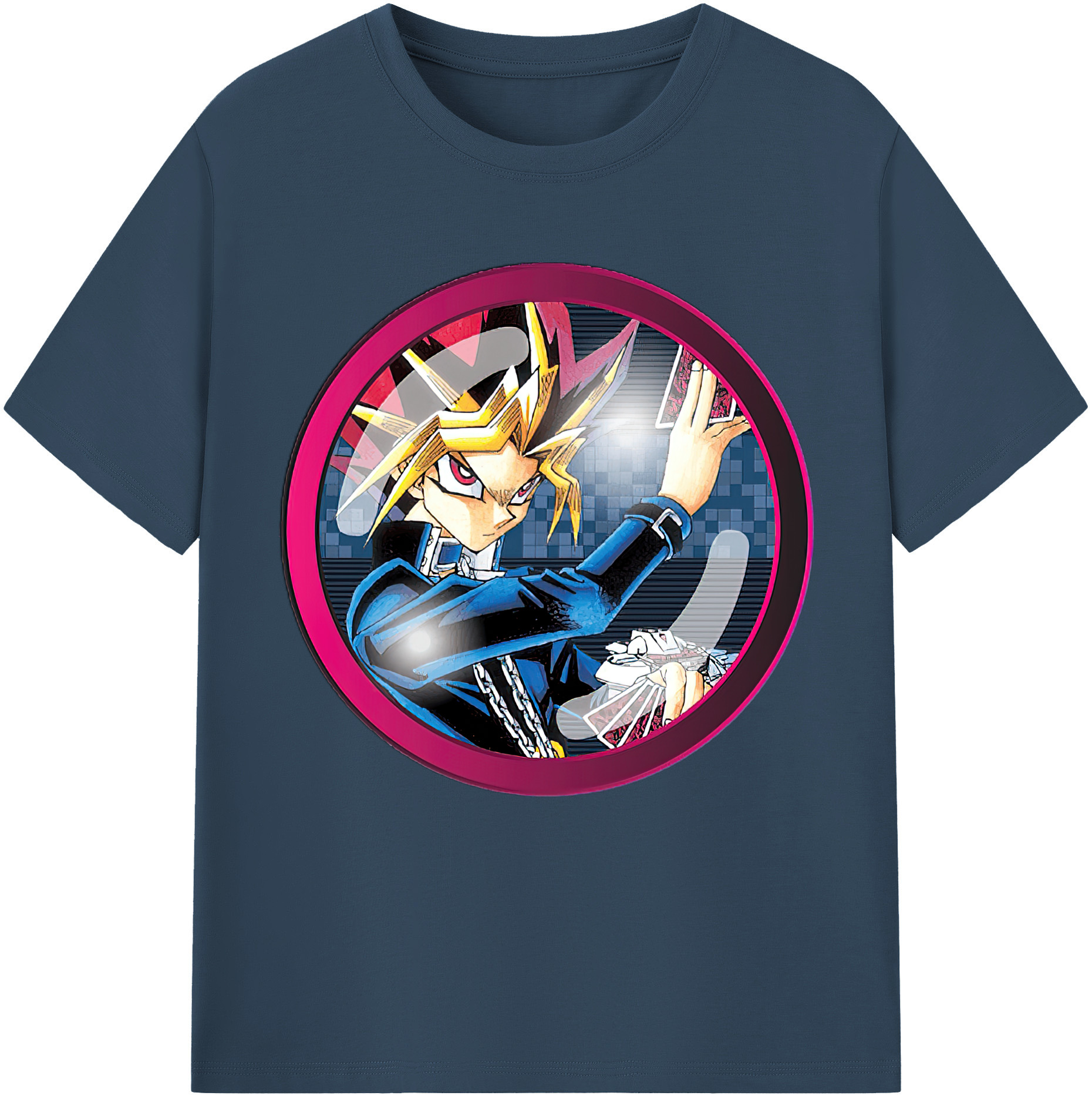 （画像用） 遊☆戯☆王 Yu-Gi-Oh! レディースカジュアルプリントTシャツ（綿100％）