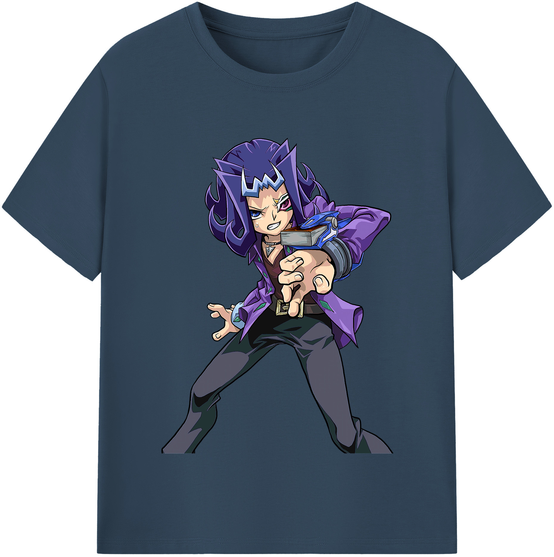 （画像用） 遊☆戯☆王 Yu-Gi-Oh! レディースカジュアルプリントTシャツ（綿100％）