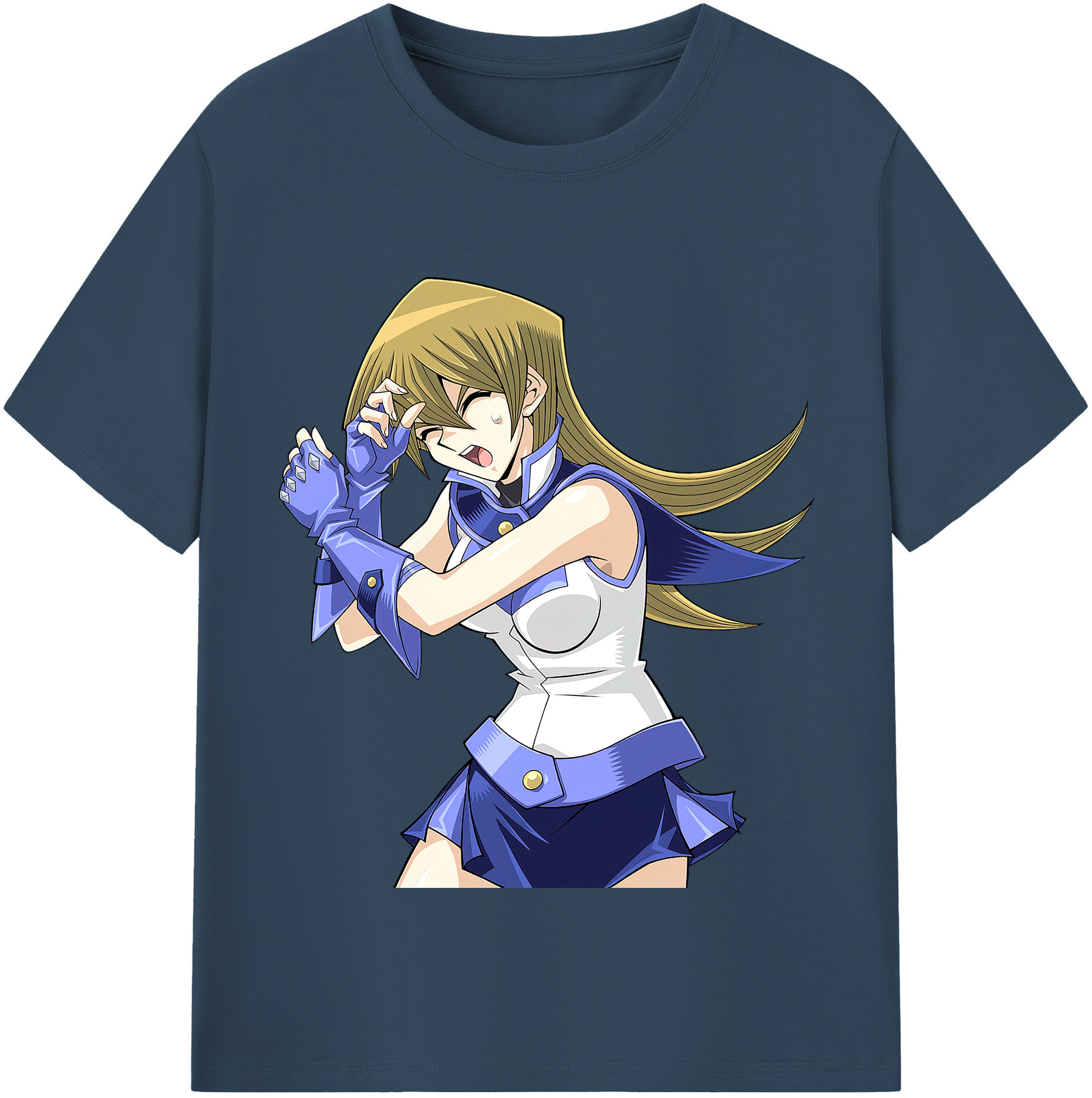 （画像用） 遊☆戯☆王 Yu-Gi-Oh! レディースカジュアルプリントTシャツ（綿100％）