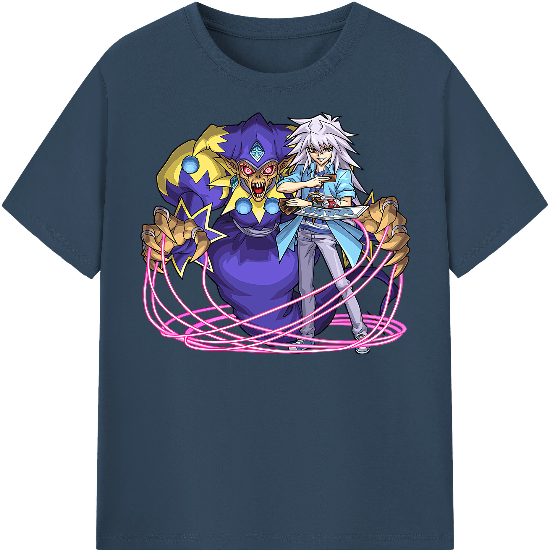 （画像用） 遊☆戯☆王 Yu-Gi-Oh! レディースカジュアルプリントTシャツ（綿100％）