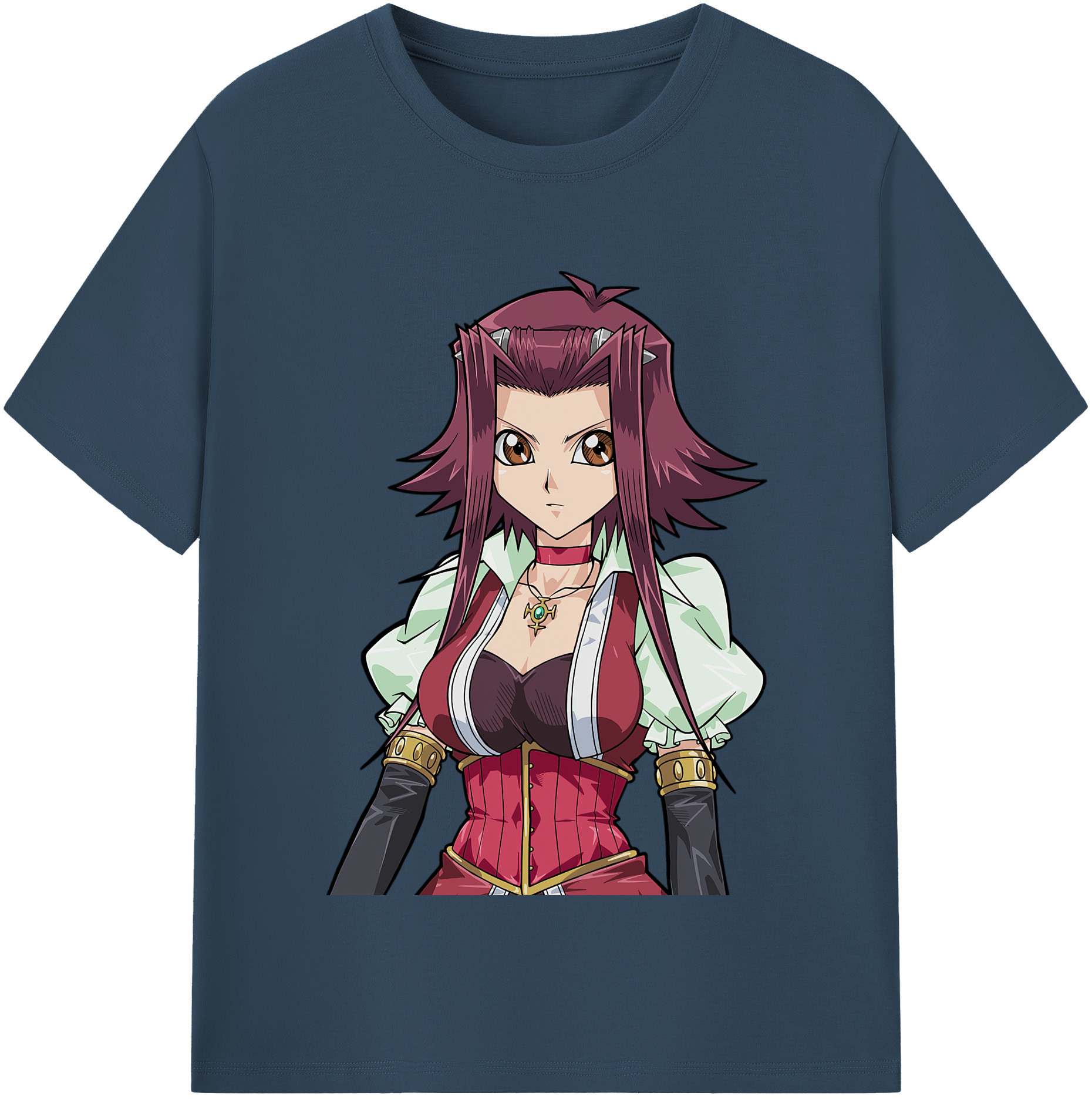 （画像用） 遊☆戯☆王 Yu-Gi-Oh! レディースカジュアルプリントTシャツ（綿100％）