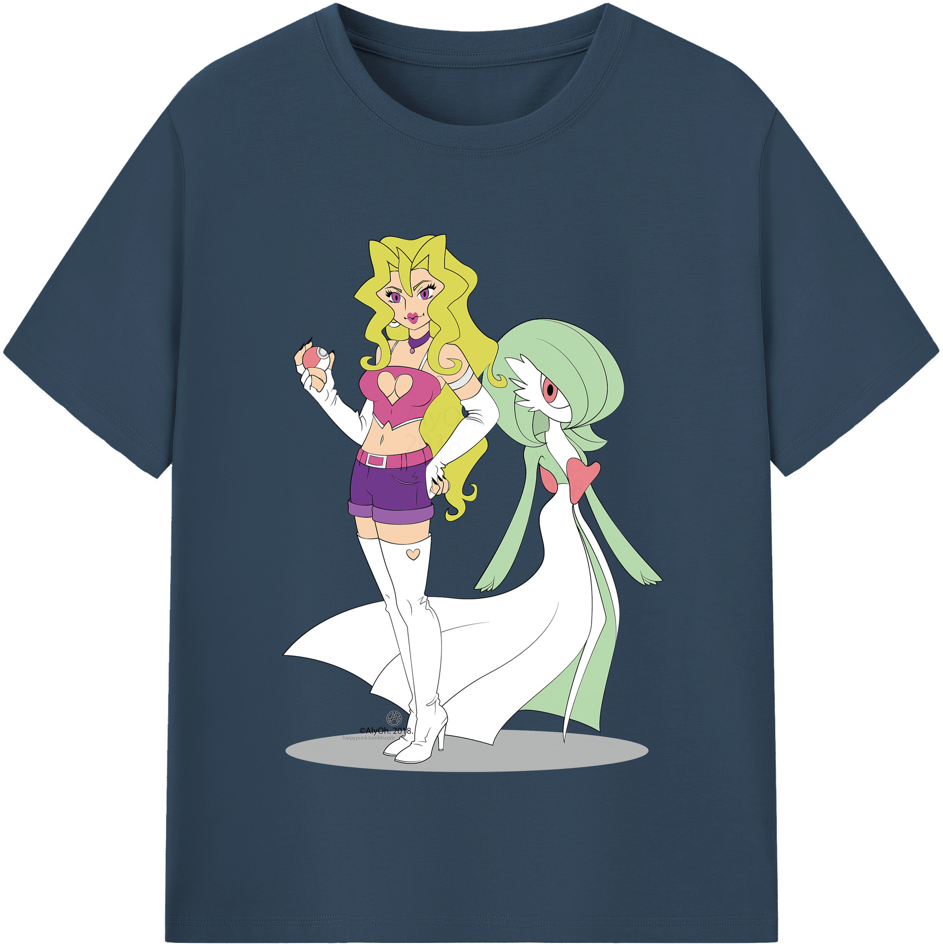 （画像用） 遊☆戯☆王 Yu-Gi-Oh! レディースカジュアルプリントTシャツ（綿100％）
