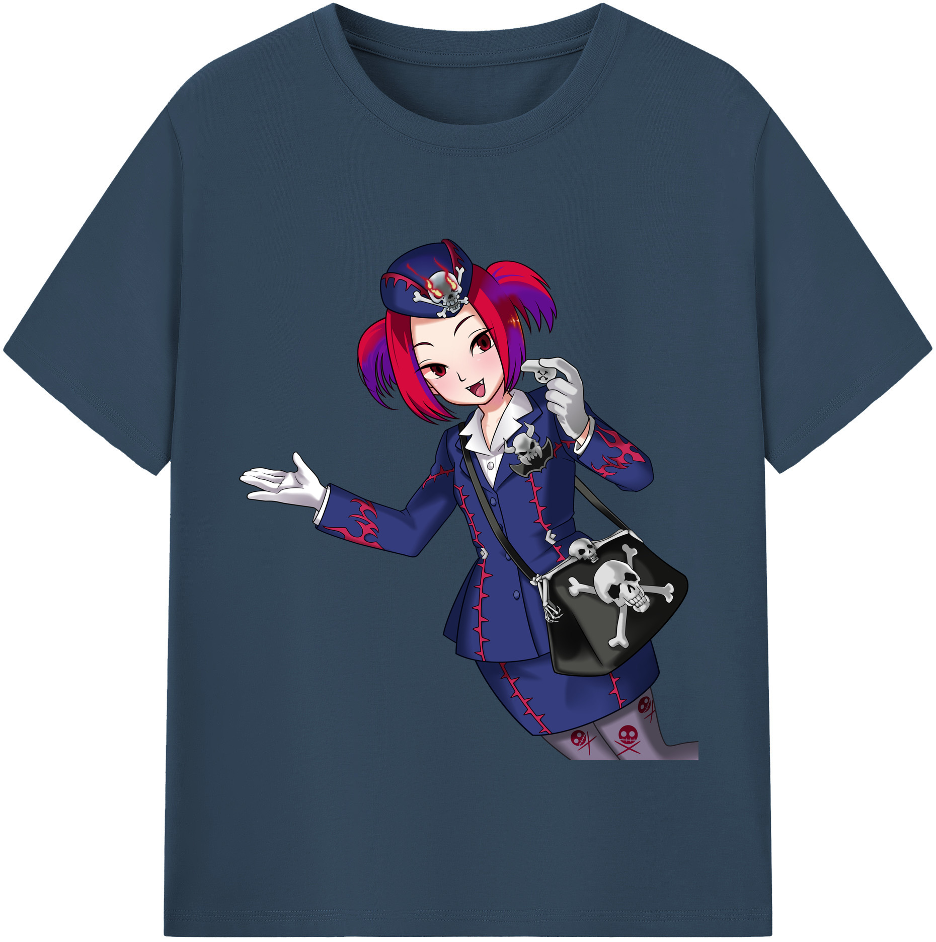 （画像用） 遊☆戯☆王 Yu-Gi-Oh! レディースカジュアルプリントTシャツ（綿100％）