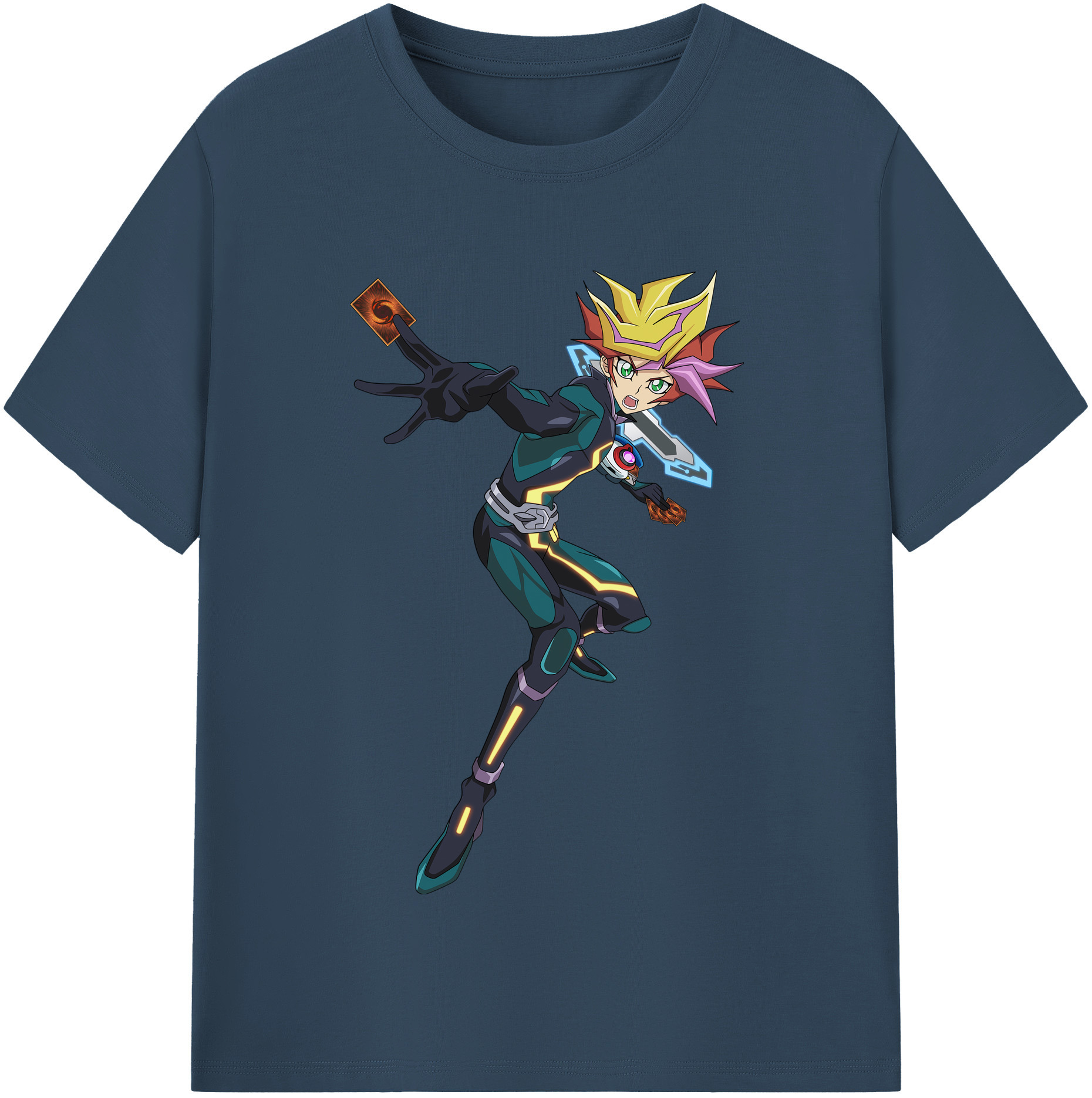 （画像用） 遊☆戯☆王 Yu-Gi-Oh! レディースカジュアルプリントTシャツ（綿100％）