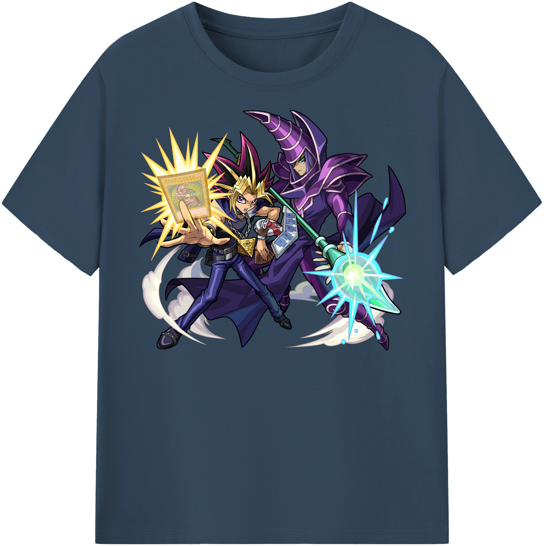 （画像用） 遊☆戯☆王 Yu-Gi-Oh! レディースカジュアルプリントTシャツ（綿100％）