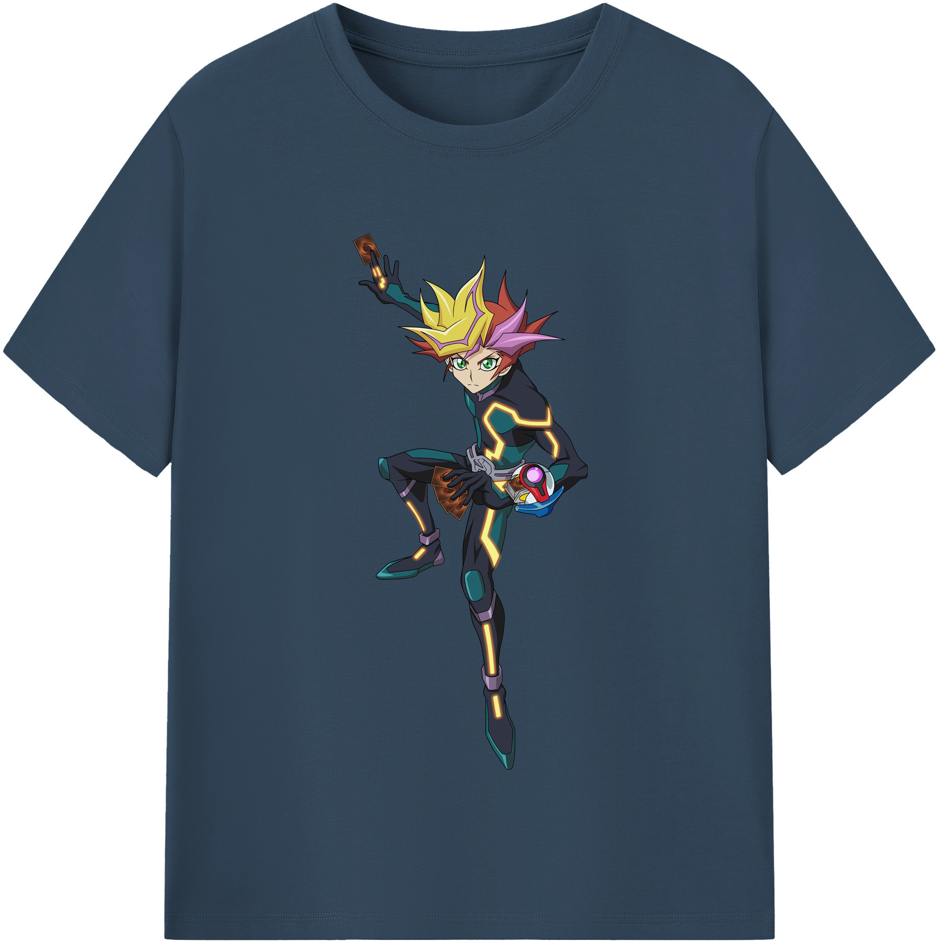 （画像用） 遊☆戯☆王 Yu-Gi-Oh! レディースカジュアルプリントTシャツ（綿100％）