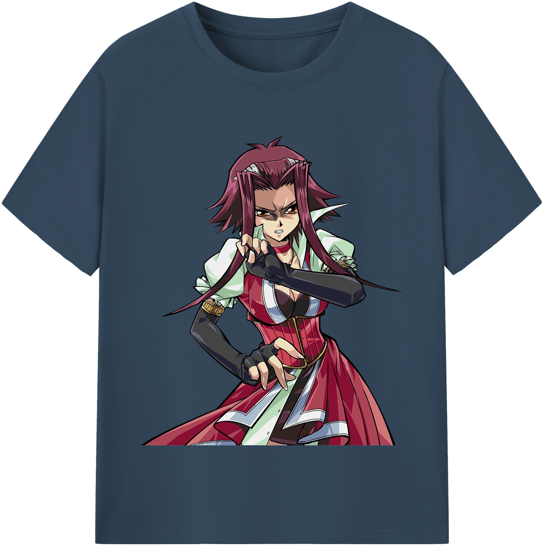 （画像用） 遊☆戯☆王 Yu-Gi-Oh! レディースカジュアルプリントTシャツ（綿100％）