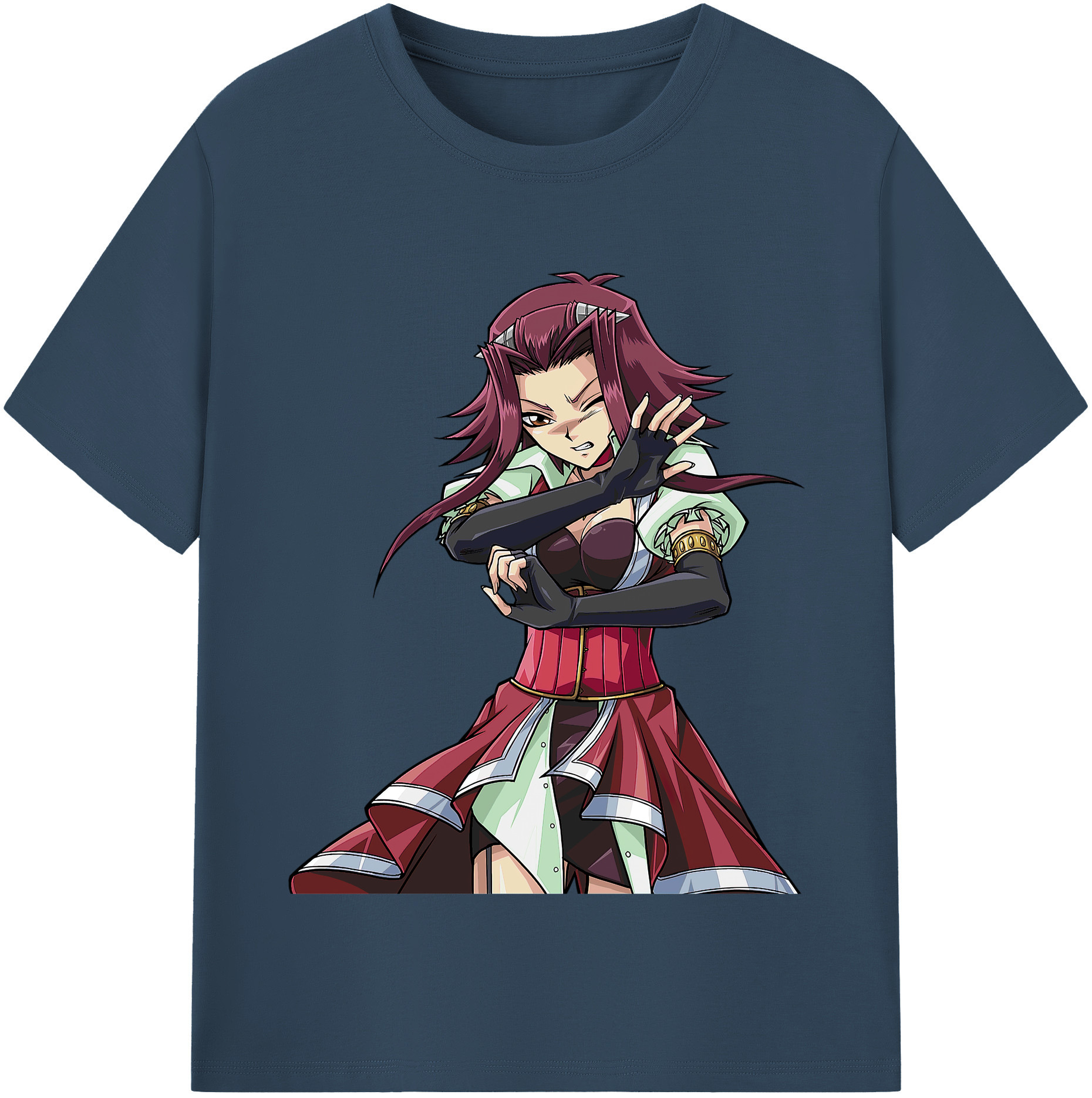 （画像用） 遊☆戯☆王 Yu-Gi-Oh! レディースカジュアルプリントTシャツ（綿100％）