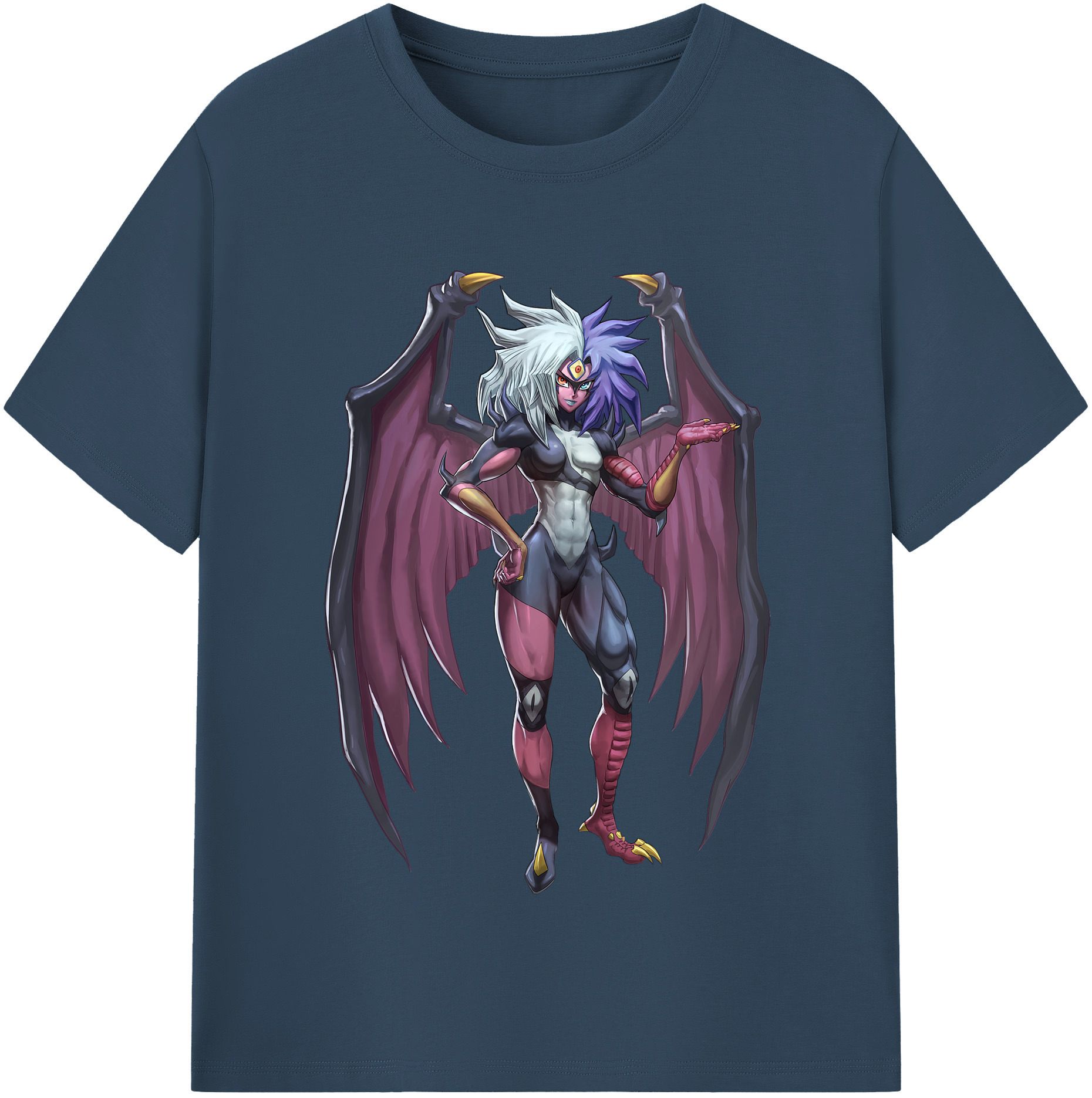 （画像用） 遊☆戯☆王 Yu-Gi-Oh! レディースカジュアルプリントTシャツ（綿100％）