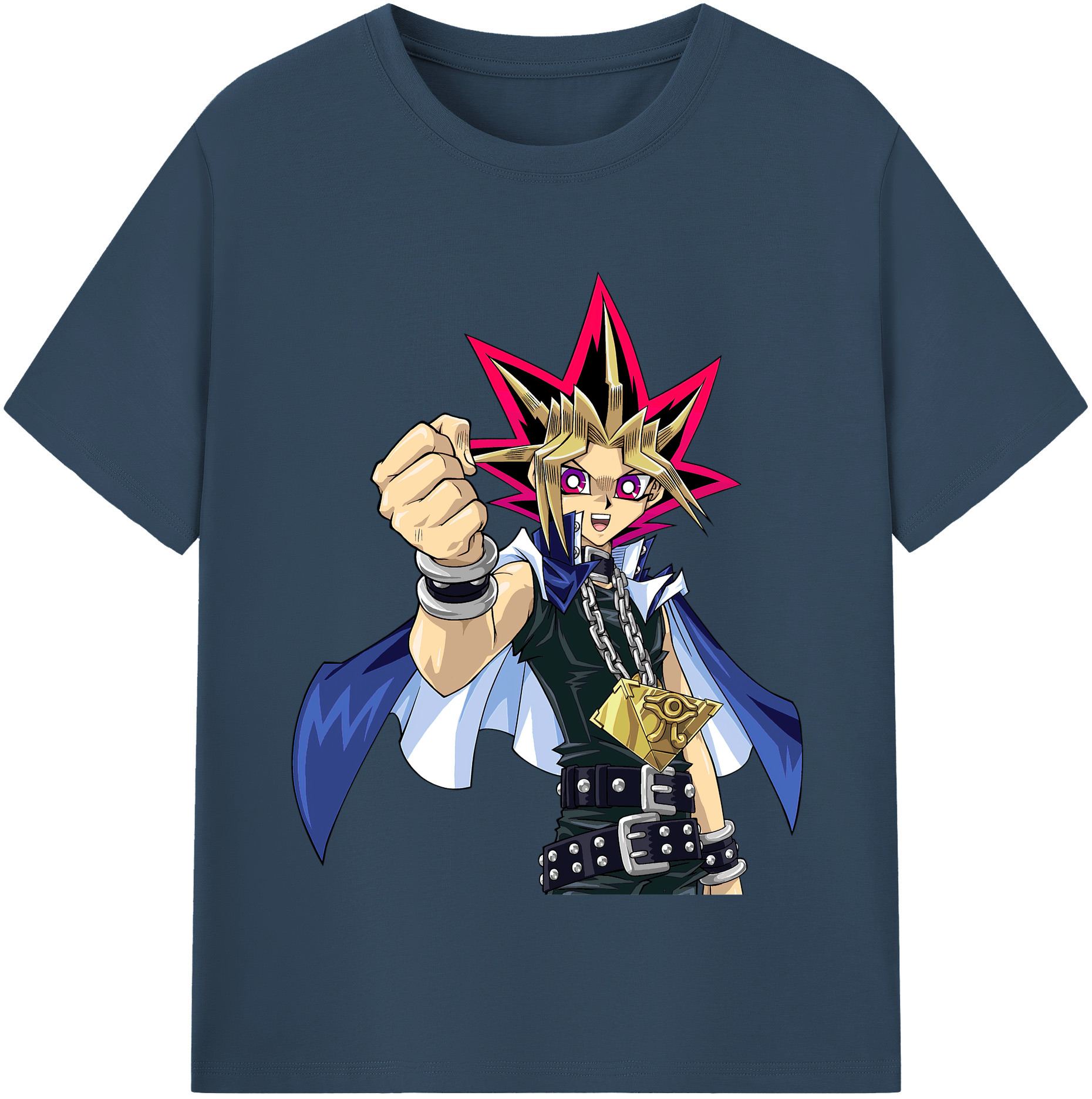 （画像用） 遊☆戯☆王 Yu-Gi-Oh! レディースカジュアルプリントTシャツ（綿100％）