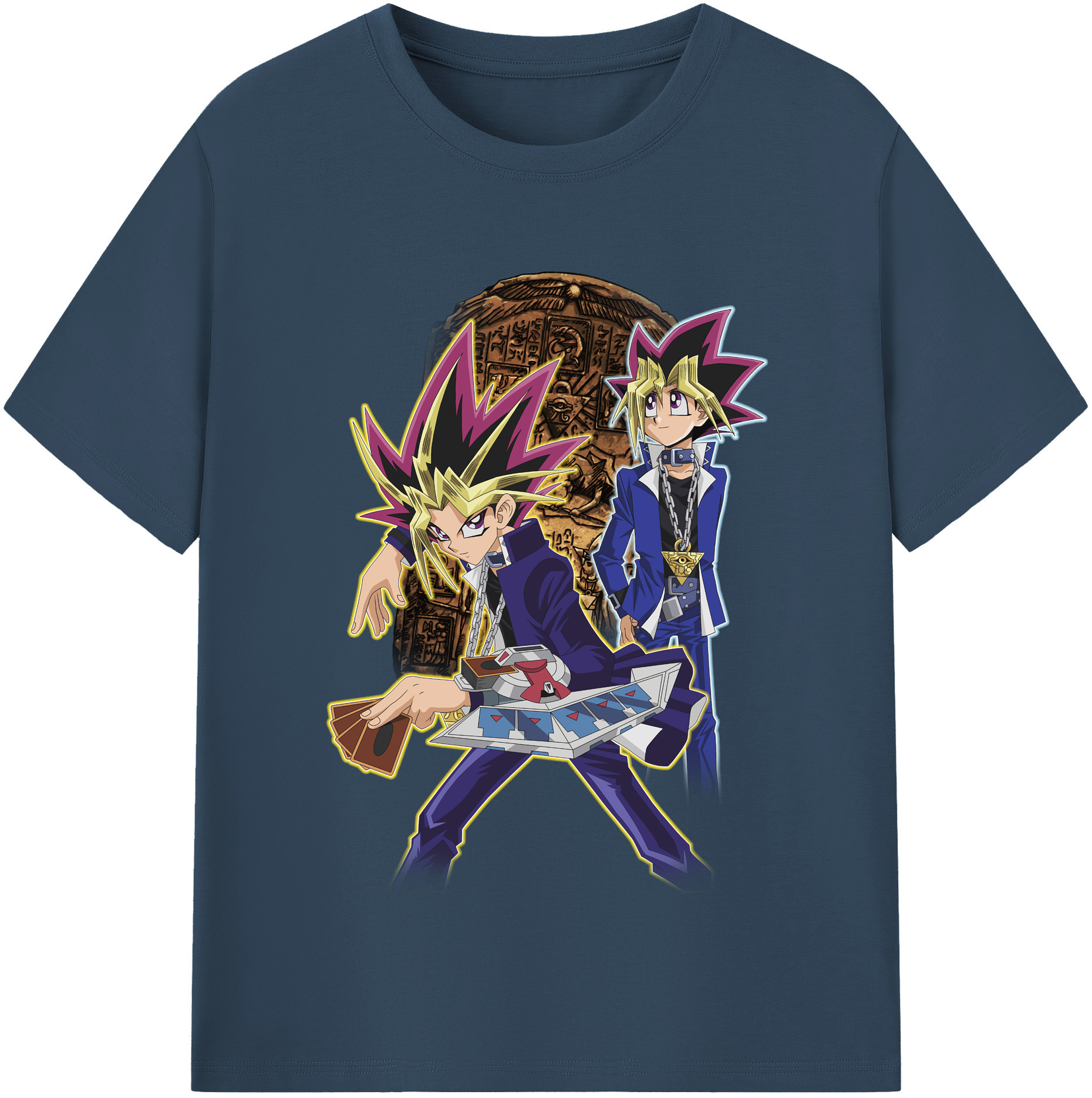 （画像用） 遊☆戯☆王 Yu-Gi-Oh! レディースカジュアルプリントTシャツ（綿100％）