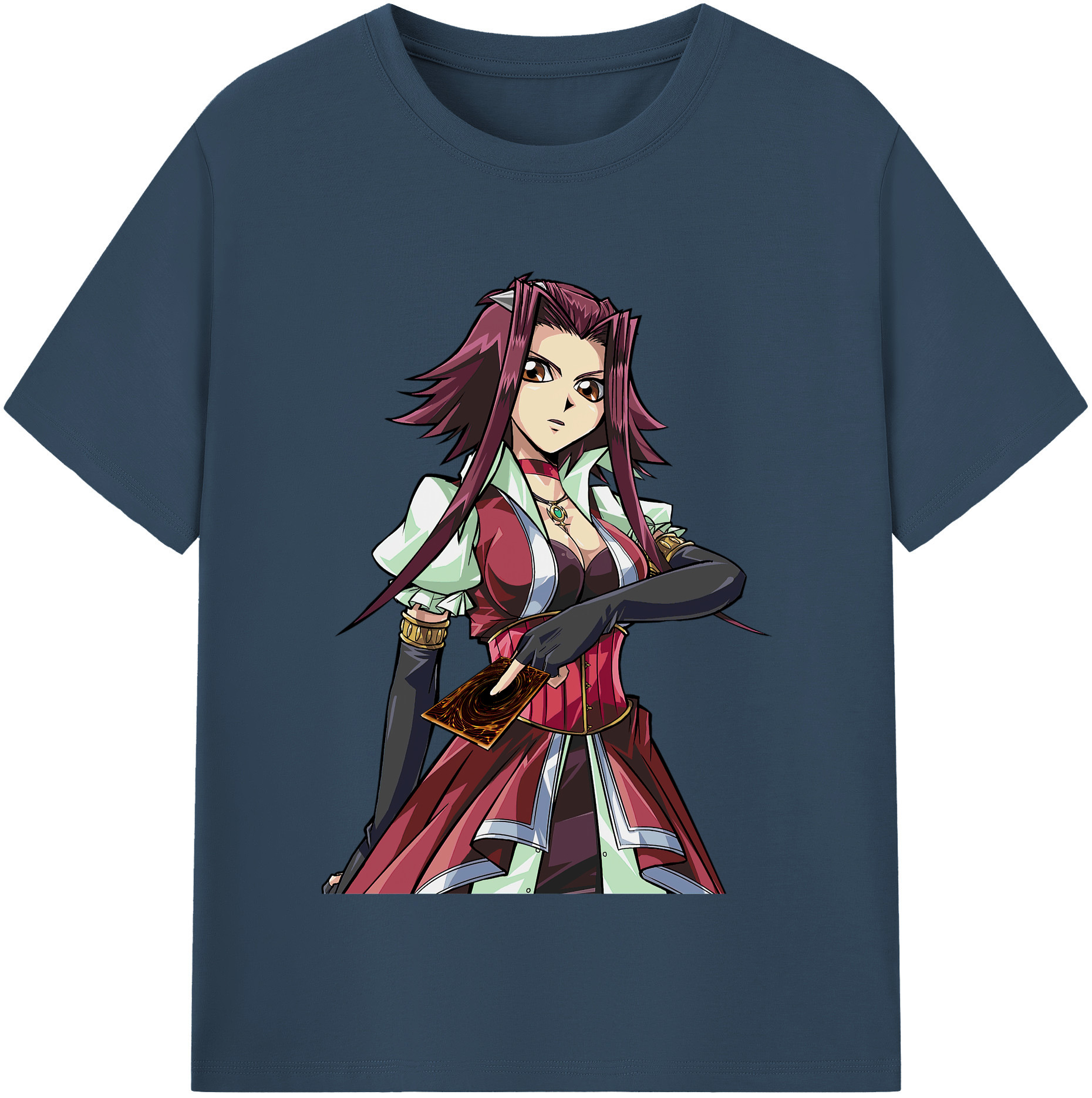 （画像用） 遊☆戯☆王 Yu-Gi-Oh! レディースカジュアルプリントTシャツ（綿100％）