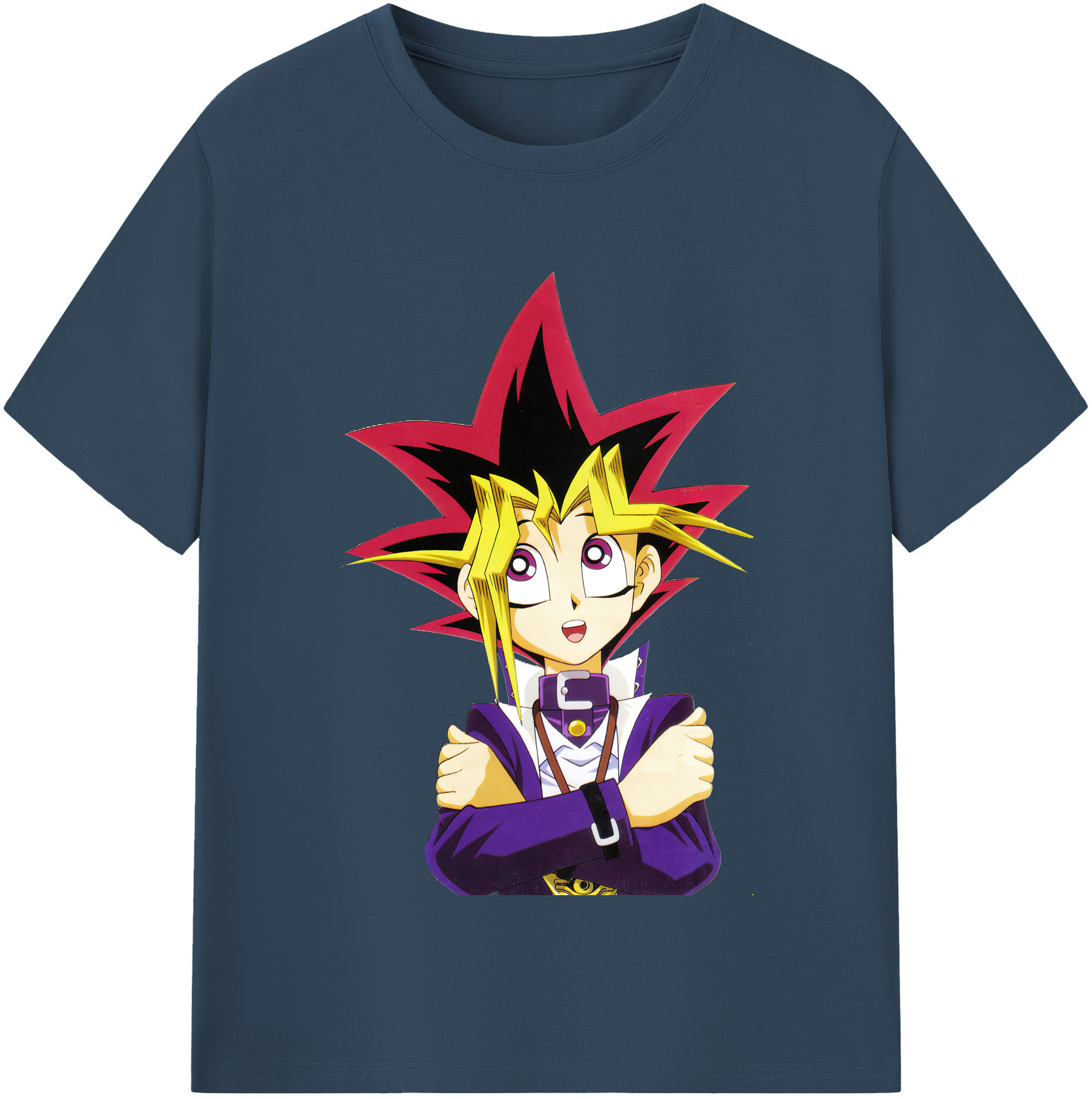 （画像用） 遊☆戯☆王 Yu-Gi-Oh! レディースカジュアルプリントTシャツ（綿100％）