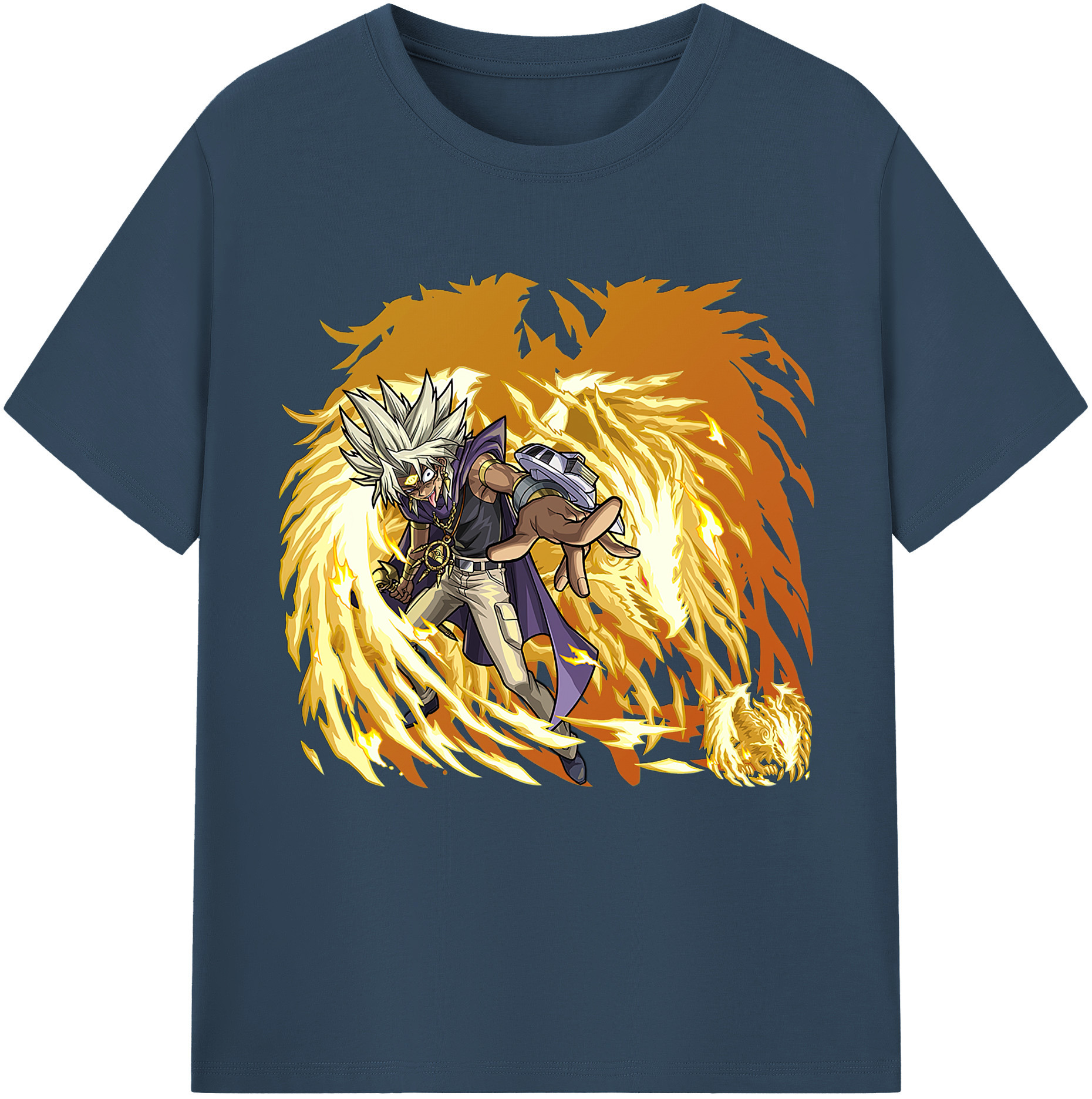 （画像用） 遊☆戯☆王 Yu-Gi-Oh! レディースカジュアルプリントTシャツ（綿100％）
