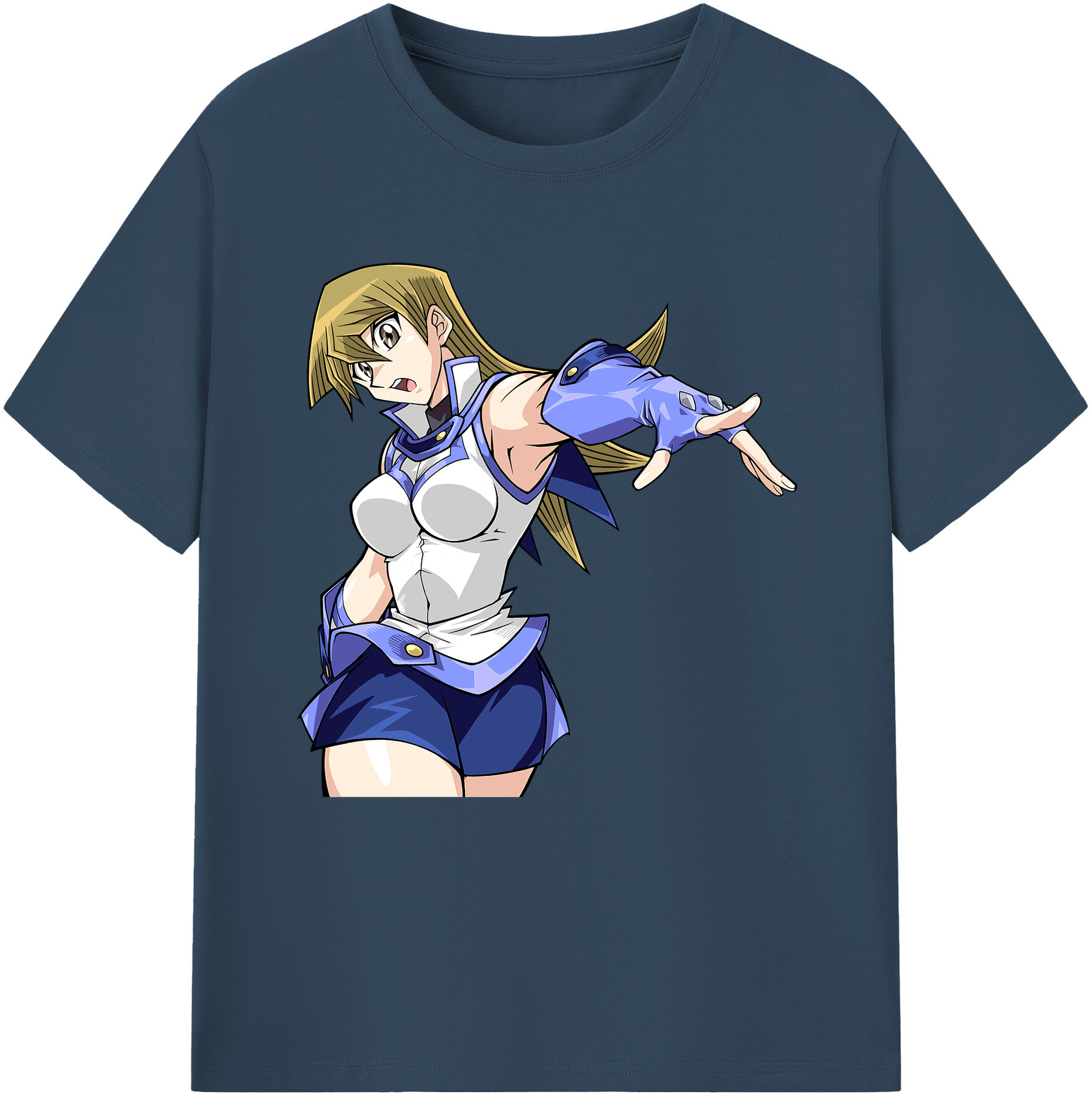 （画像用） 遊☆戯☆王 Yu-Gi-Oh! レディースカジュアルプリントTシャツ（綿100％）