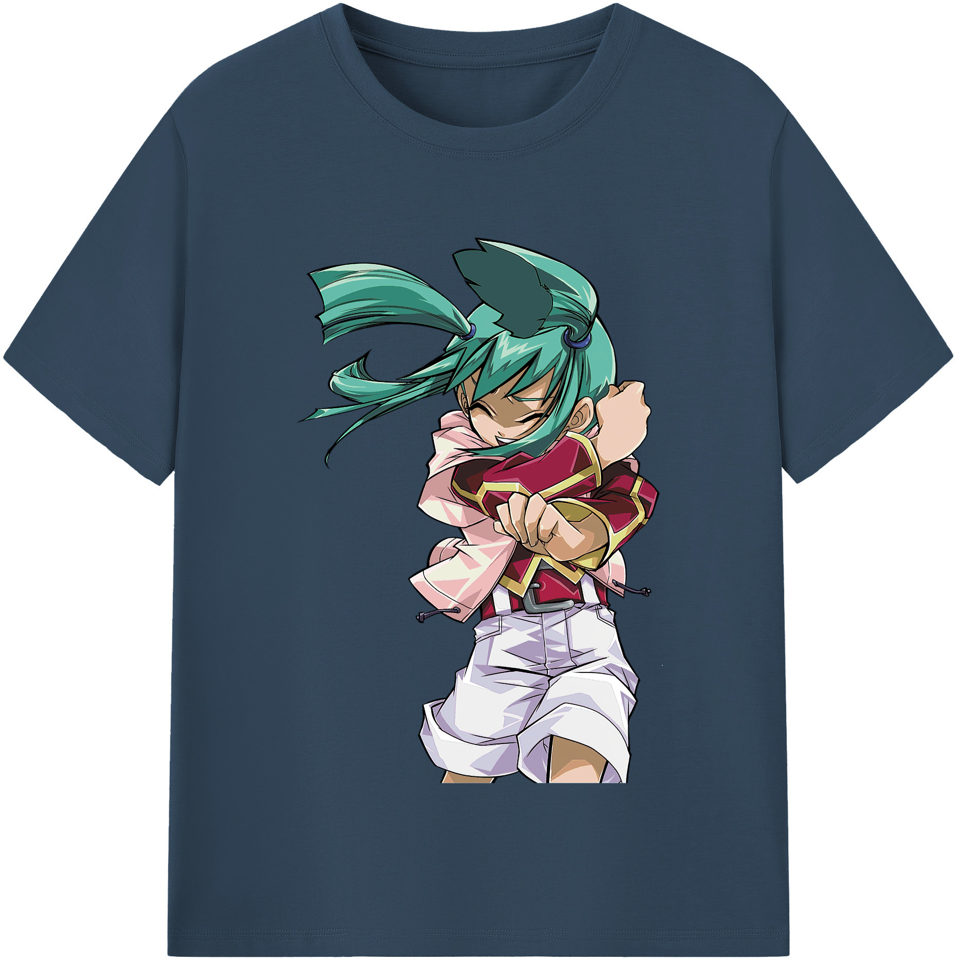 （画像用） 遊☆戯☆王 Yu-Gi-Oh! レディースカジュアルプリントTシャツ（綿100％）