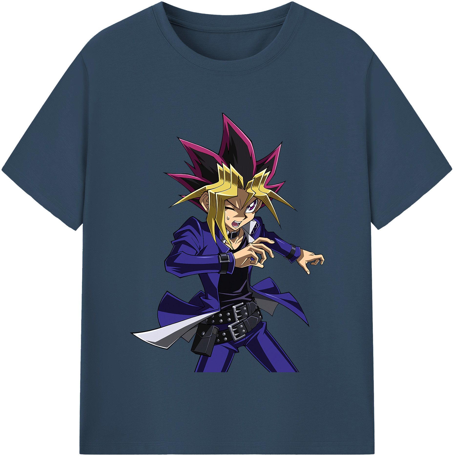 （画像用） 遊☆戯☆王 Yu-Gi-Oh! レディースカジュアルプリントTシャツ（綿100％）