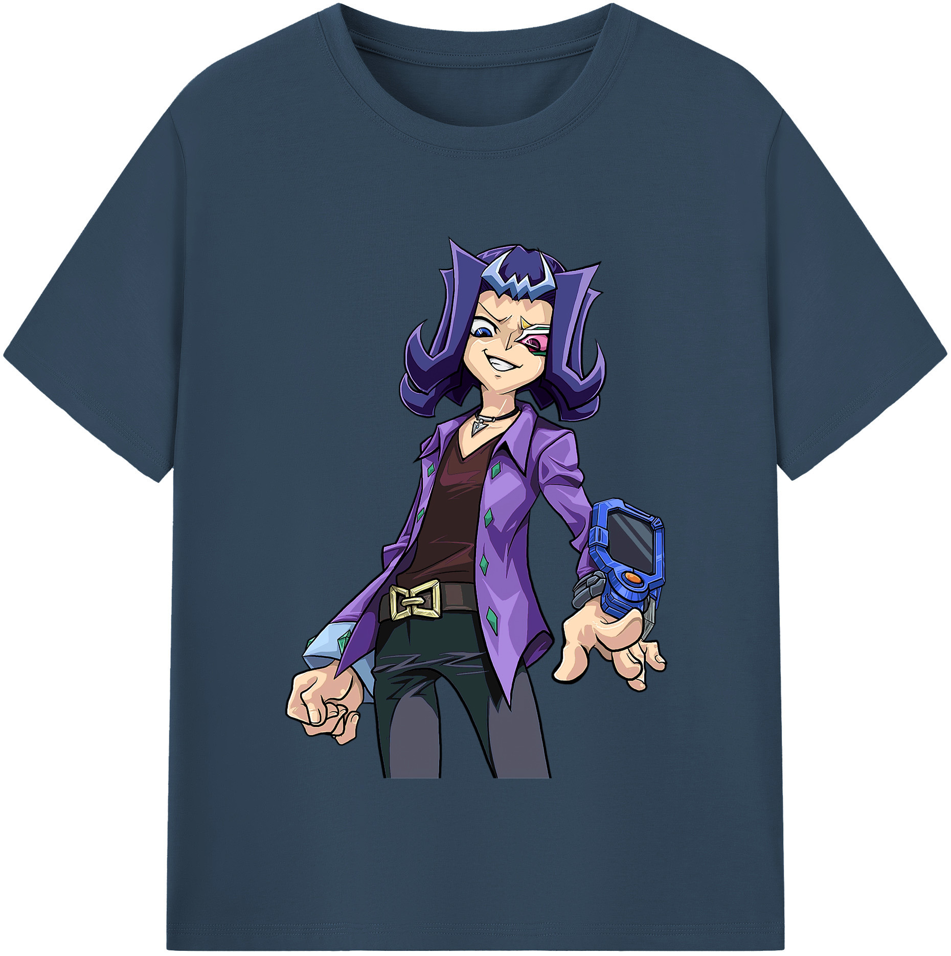 （画像用） 遊☆戯☆王 Yu-Gi-Oh! レディースカジュアルプリントTシャツ（綿100％）