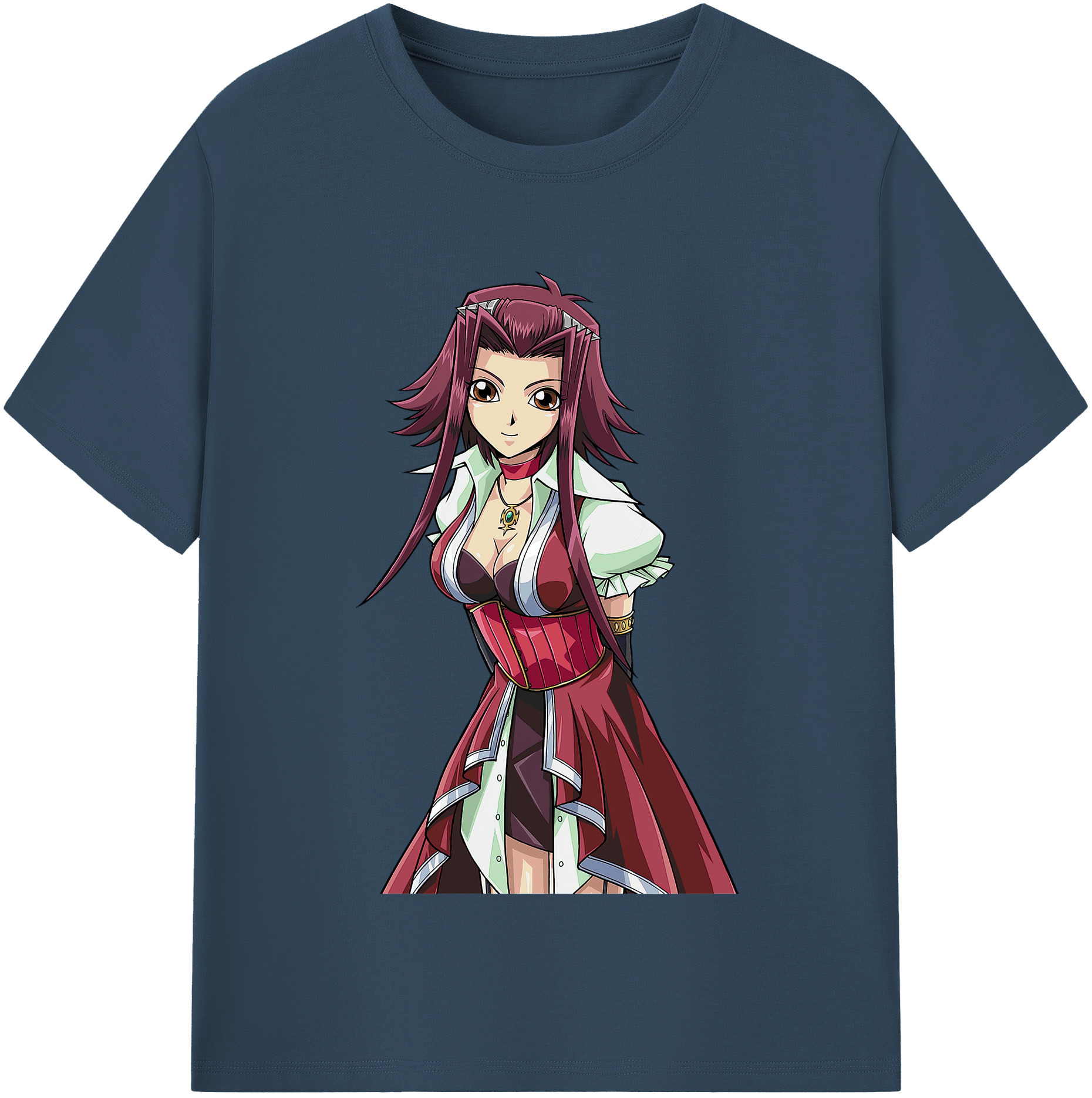 （画像用） 遊☆戯☆王 Yu-Gi-Oh! レディースカジュアルプリントTシャツ（綿100％）