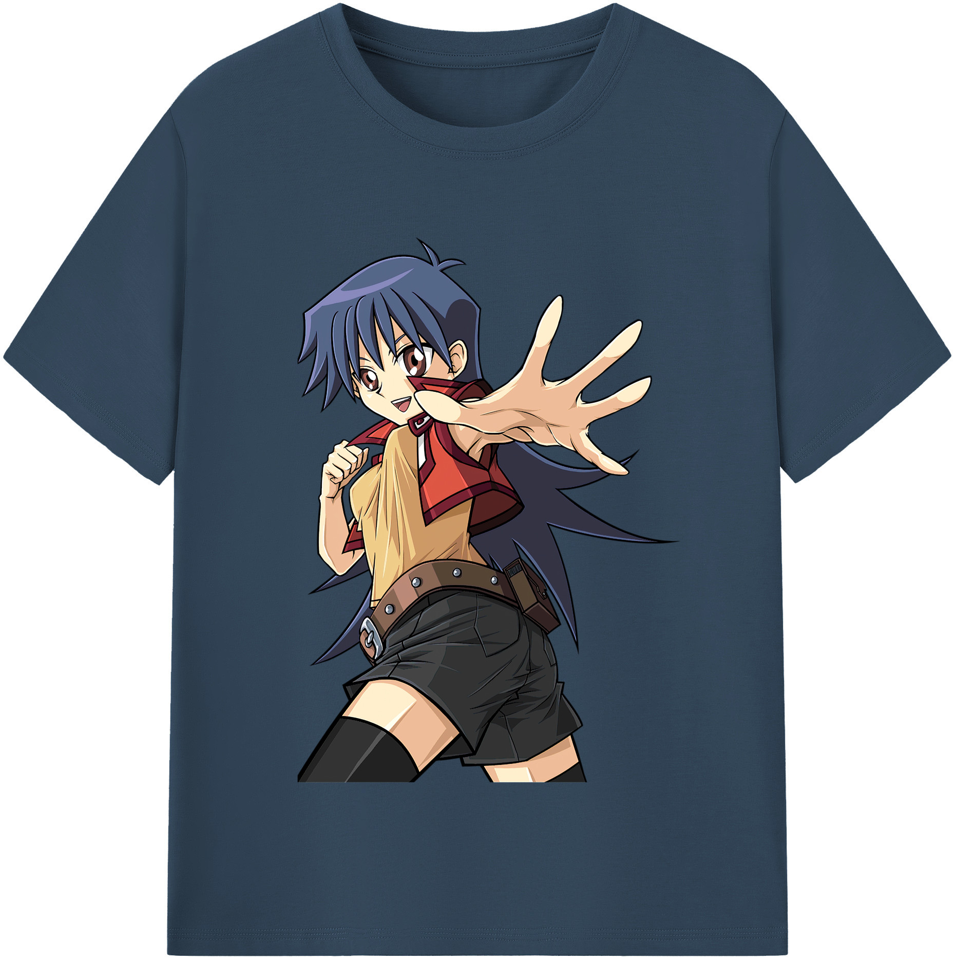 （画像用） 遊☆戯☆王 Yu-Gi-Oh! レディースカジュアルプリントTシャツ（綿100％）