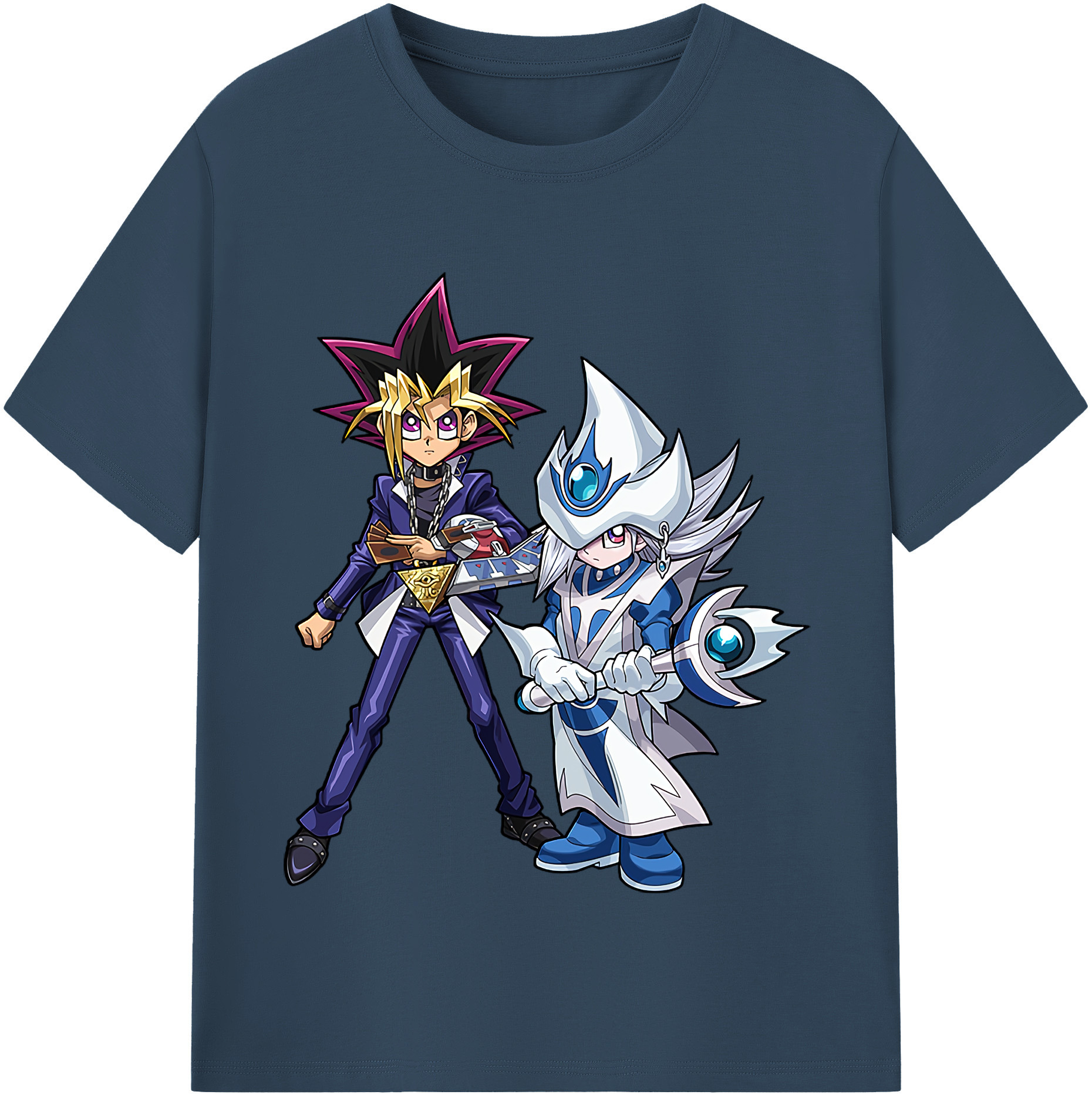 （画像用） 遊☆戯☆王 Yu-Gi-Oh! レディースカジュアルプリントTシャツ（綿100％）