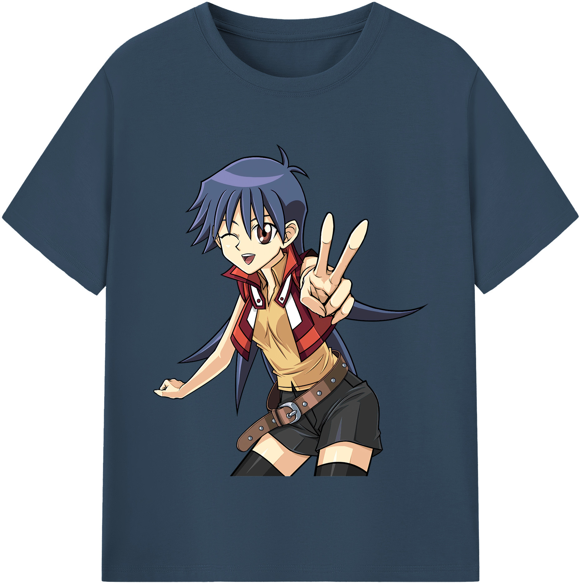 （画像用） 遊☆戯☆王 Yu-Gi-Oh! レディースカジュアルプリントTシャツ（綿100％）