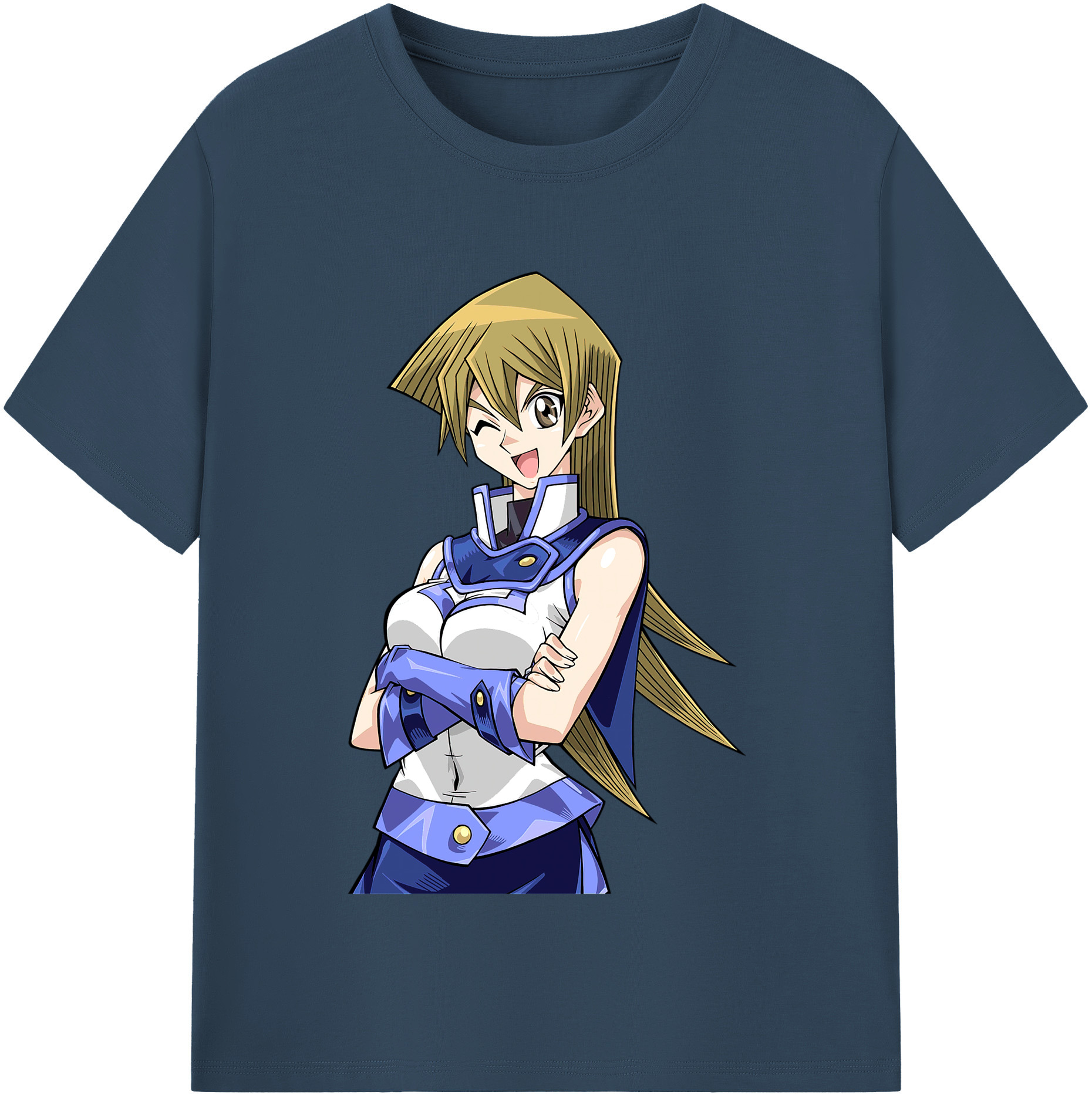 （画像用） 遊☆戯☆王 Yu-Gi-Oh! レディースカジュアルプリントTシャツ（綿100％）