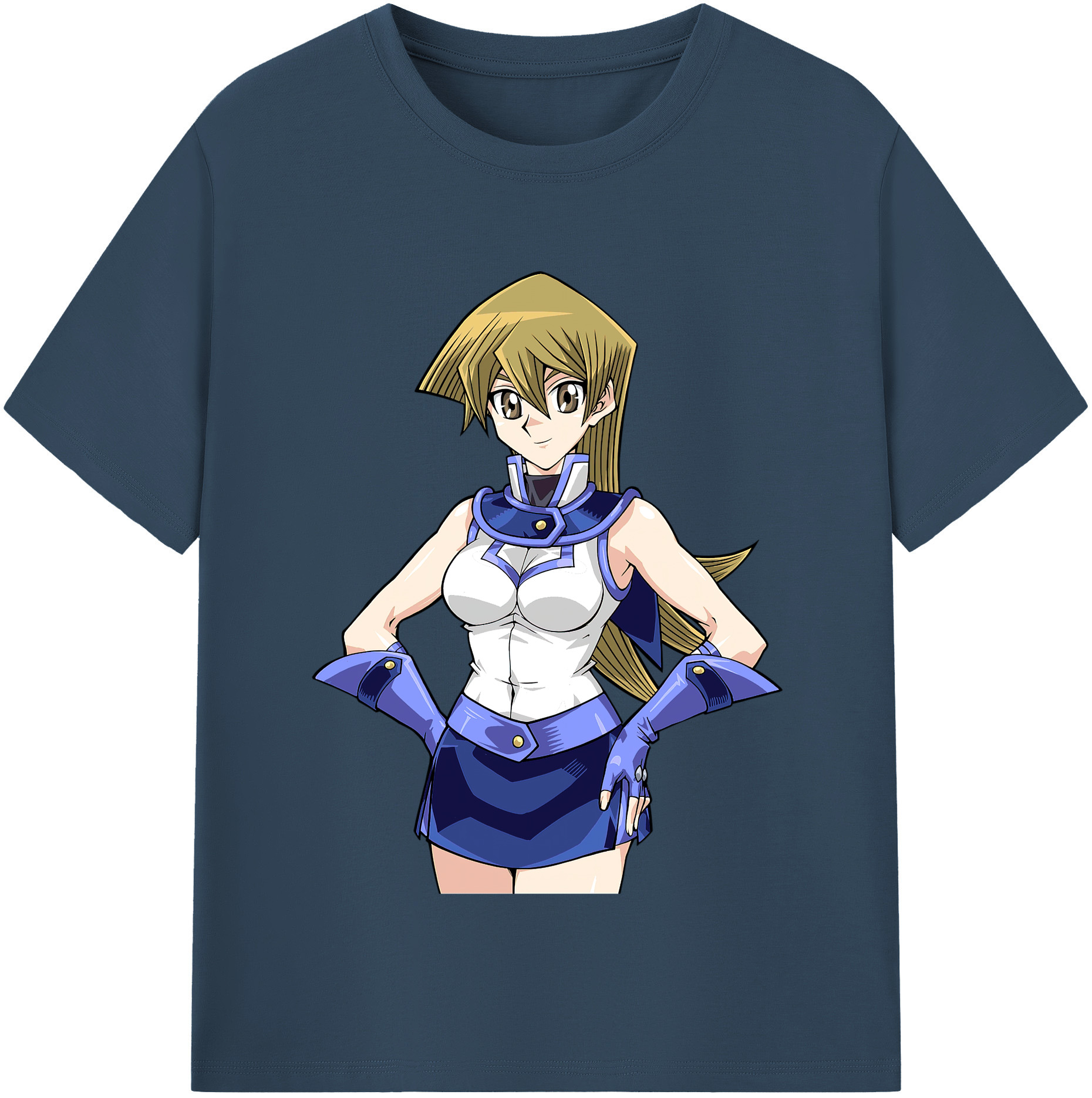 （画像用） 遊☆戯☆王 Yu-Gi-Oh! レディースカジュアルプリントTシャツ（綿100％）