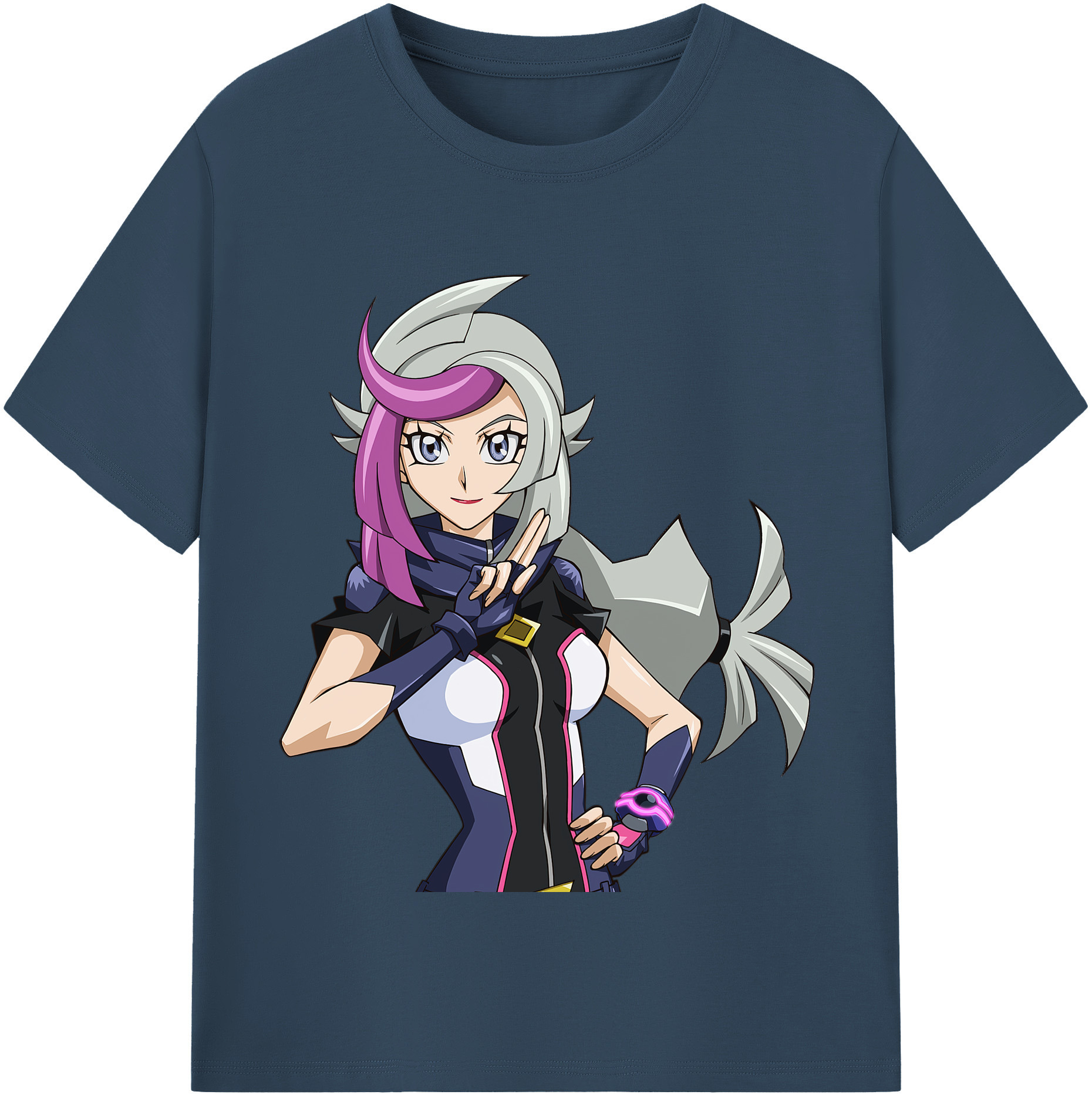 （画像用） 遊☆戯☆王 Yu-Gi-Oh! レディースカジュアルプリントTシャツ（綿100％）