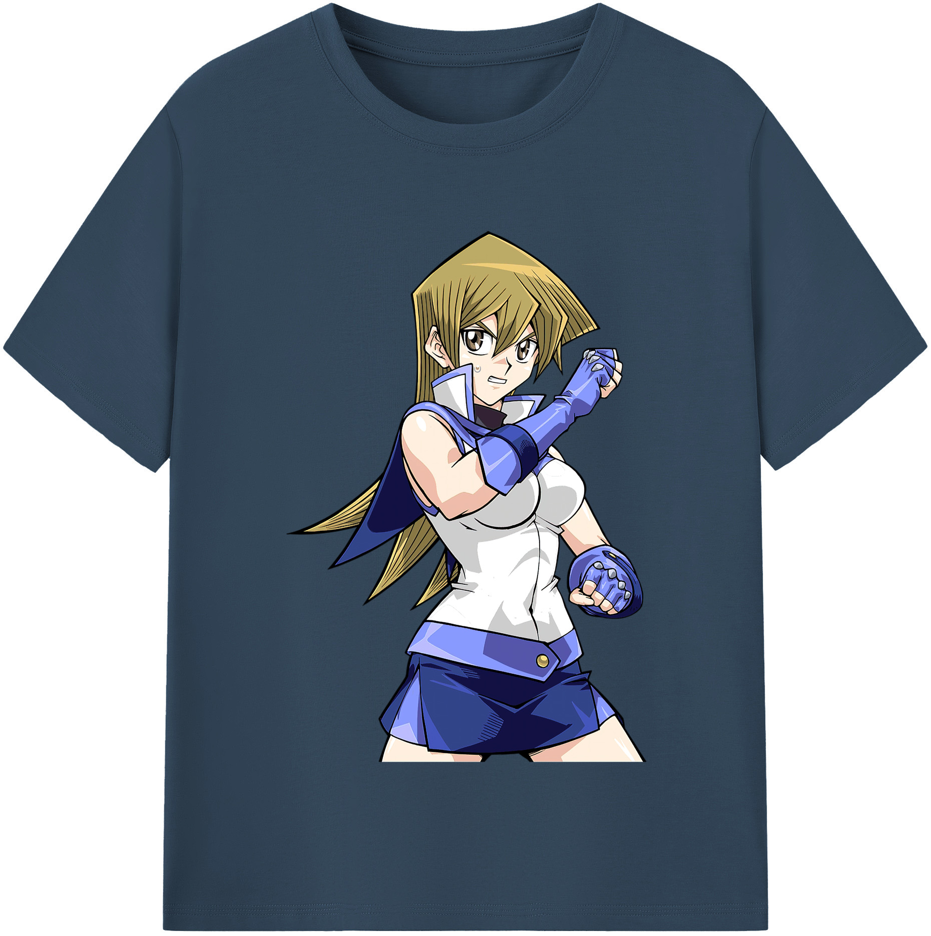 （画像用） 遊☆戯☆王 Yu-Gi-Oh! レディースカジュアルプリントTシャツ（綿100％）
