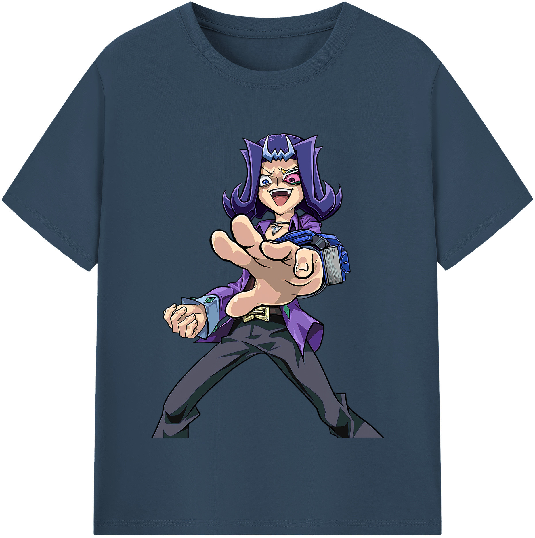 （画像用） 遊☆戯☆王 Yu-Gi-Oh! レディースカジュアルプリントTシャツ（綿100％）