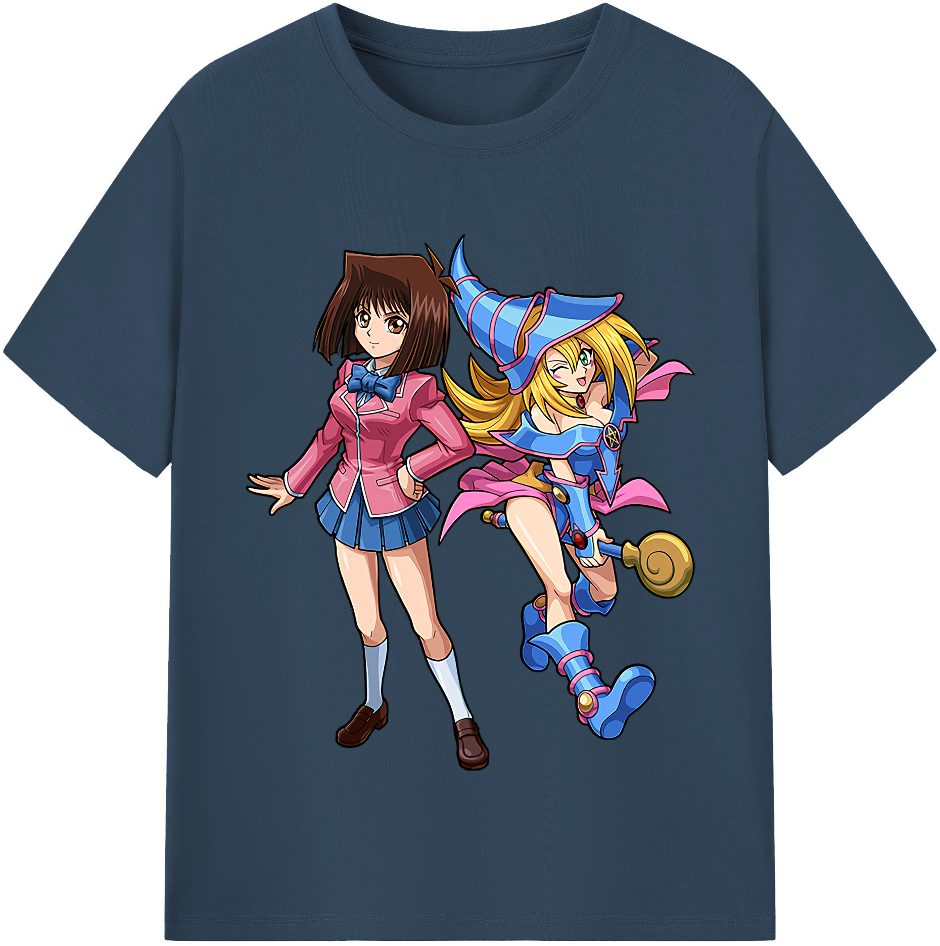 （画像用） 遊☆戯☆王 Yu-Gi-Oh! レディースカジュアルプリントTシャツ（綿100％）