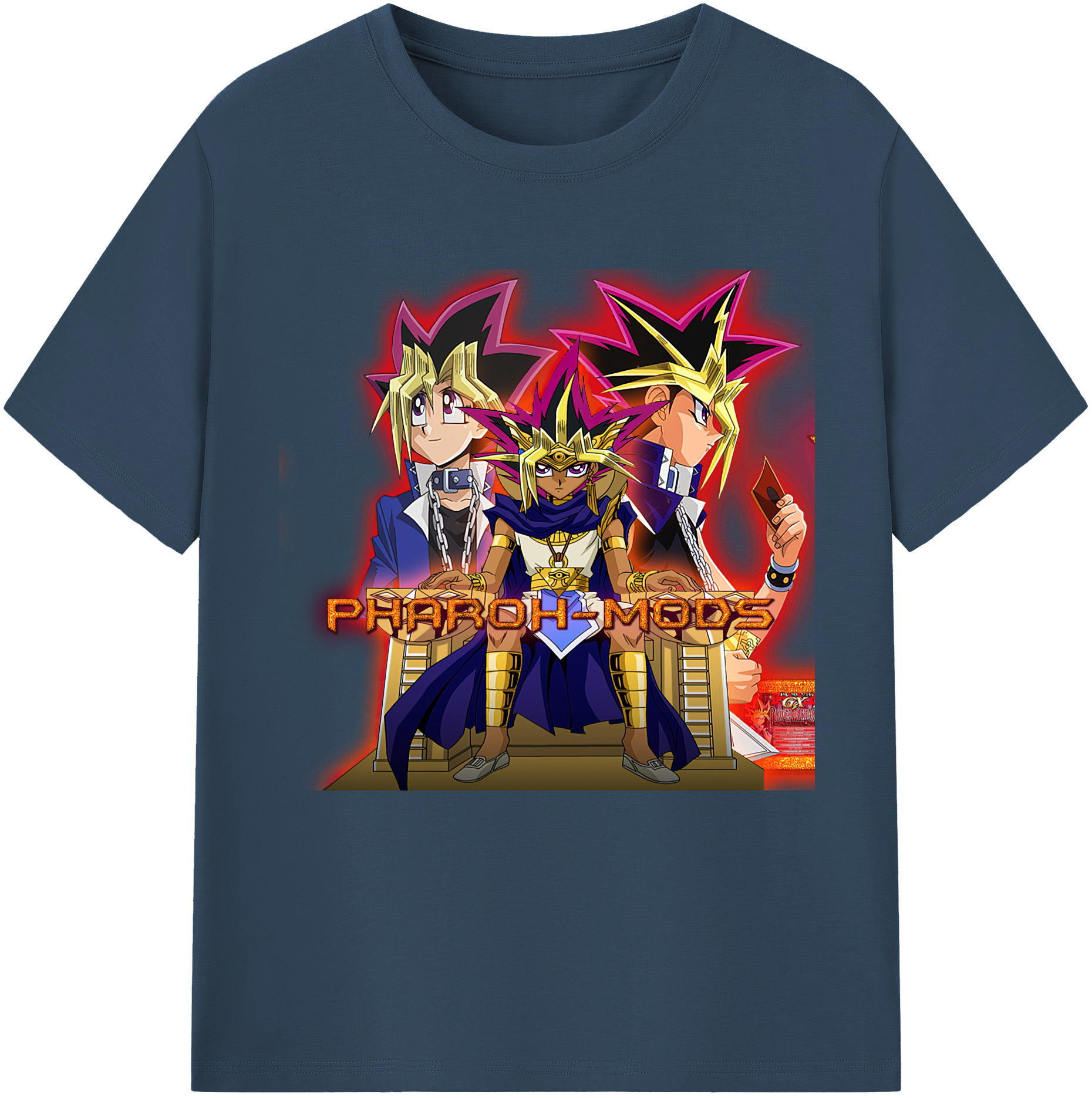 （画像用） 遊☆戯☆王 Yu-Gi-Oh! レディースカジュアルプリントTシャツ（綿100％）