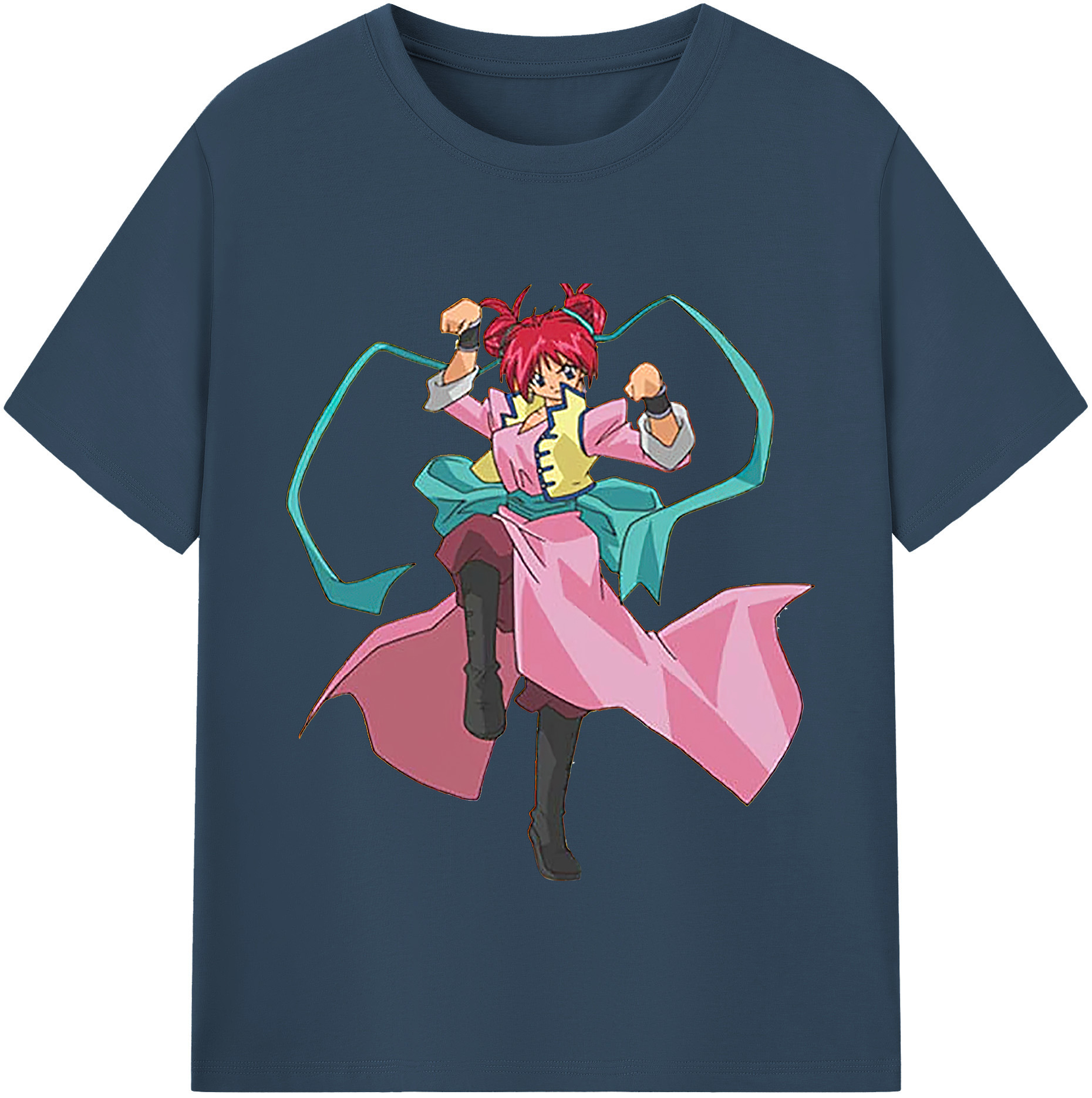 （画像用） 遊☆戯☆王 Yu-Gi-Oh! レディースカジュアルプリントTシャツ（綿100％）