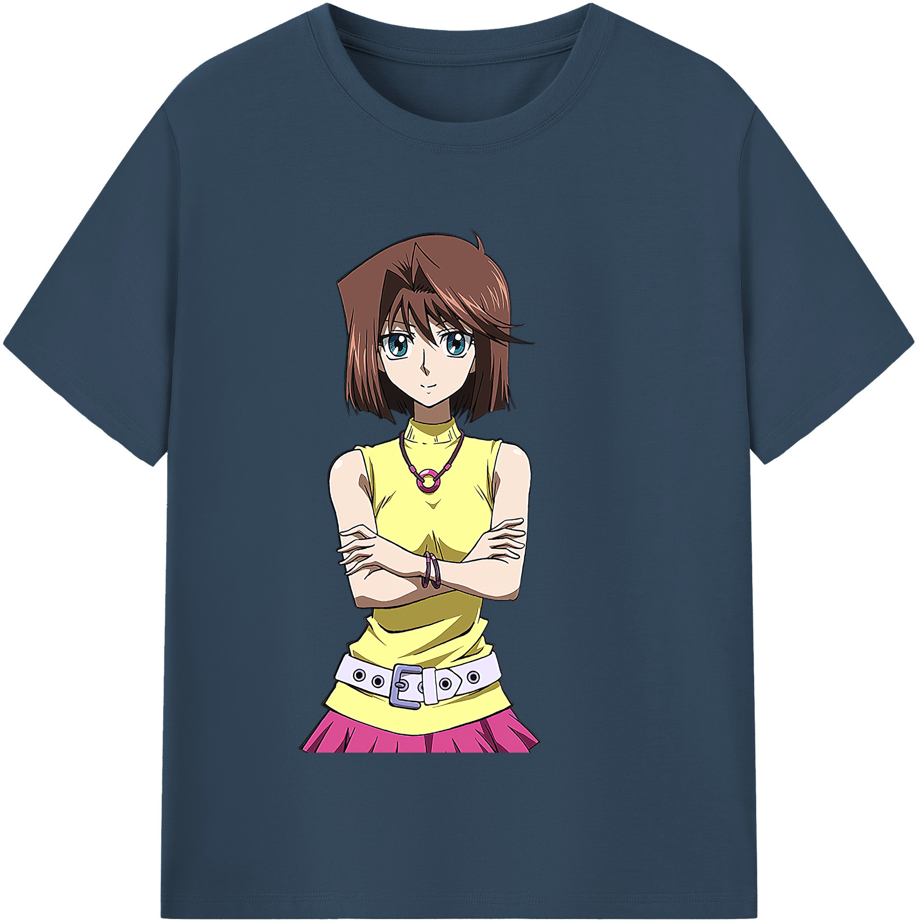 （画像用） 遊☆戯☆王 Yu-Gi-Oh! レディースカジュアルプリントTシャツ（綿100％）