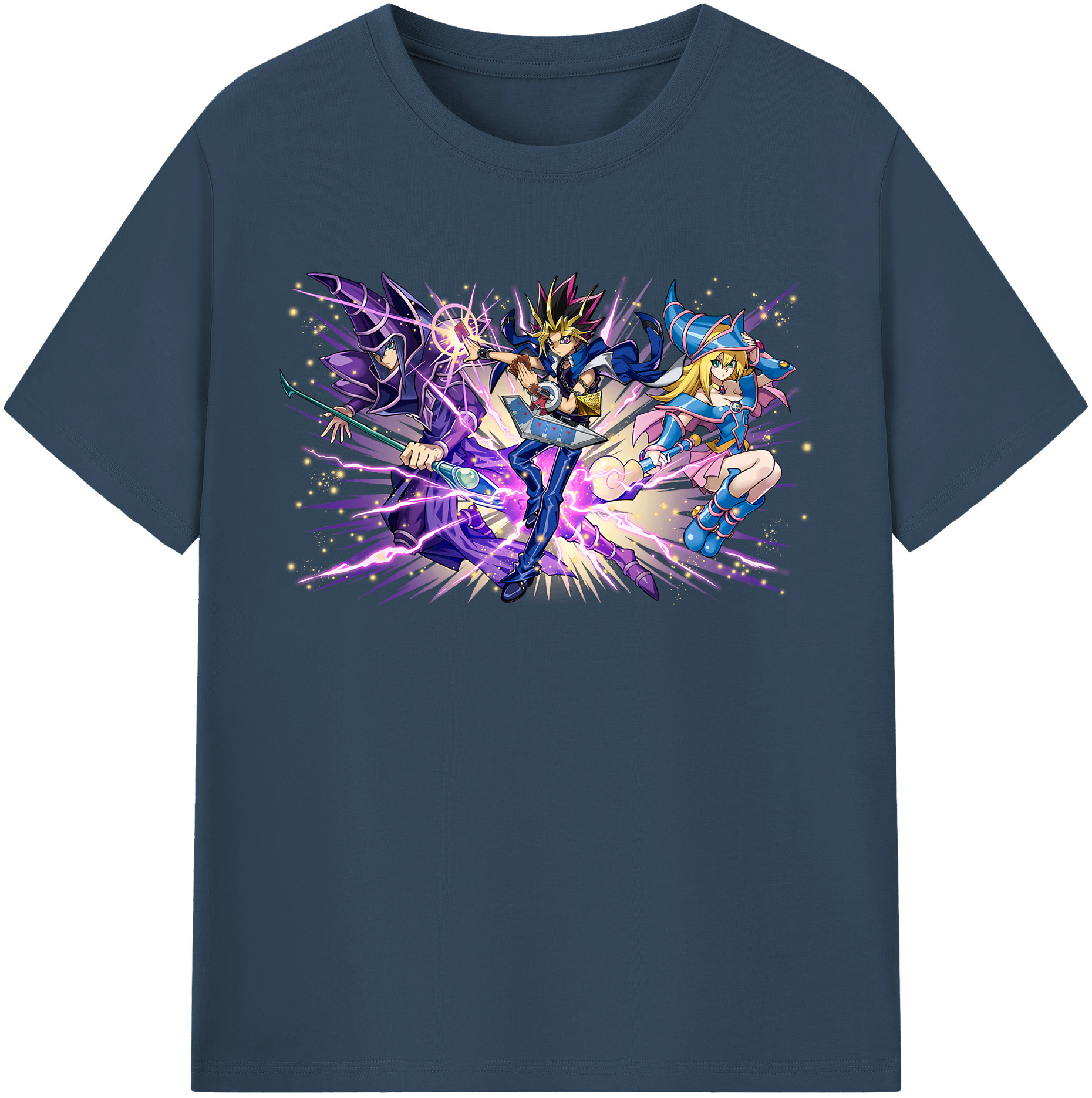 （画像用） 遊☆戯☆王 Yu-Gi-Oh! レディースカジュアルプリントTシャツ（綿100％）