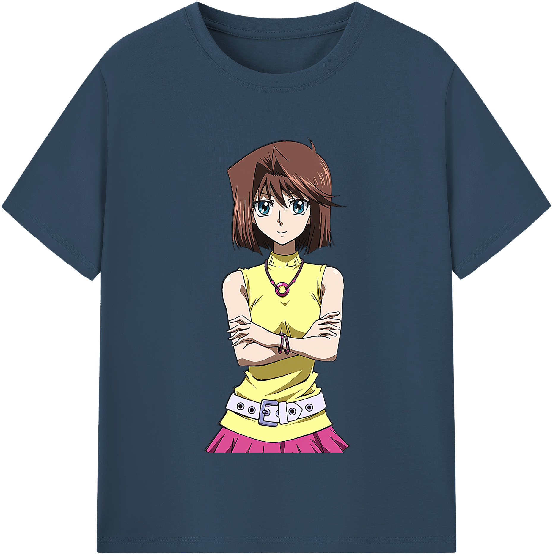 （画像用） 遊☆戯☆王 Yu-Gi-Oh! レディースカジュアルプリントTシャツ（綿100％）