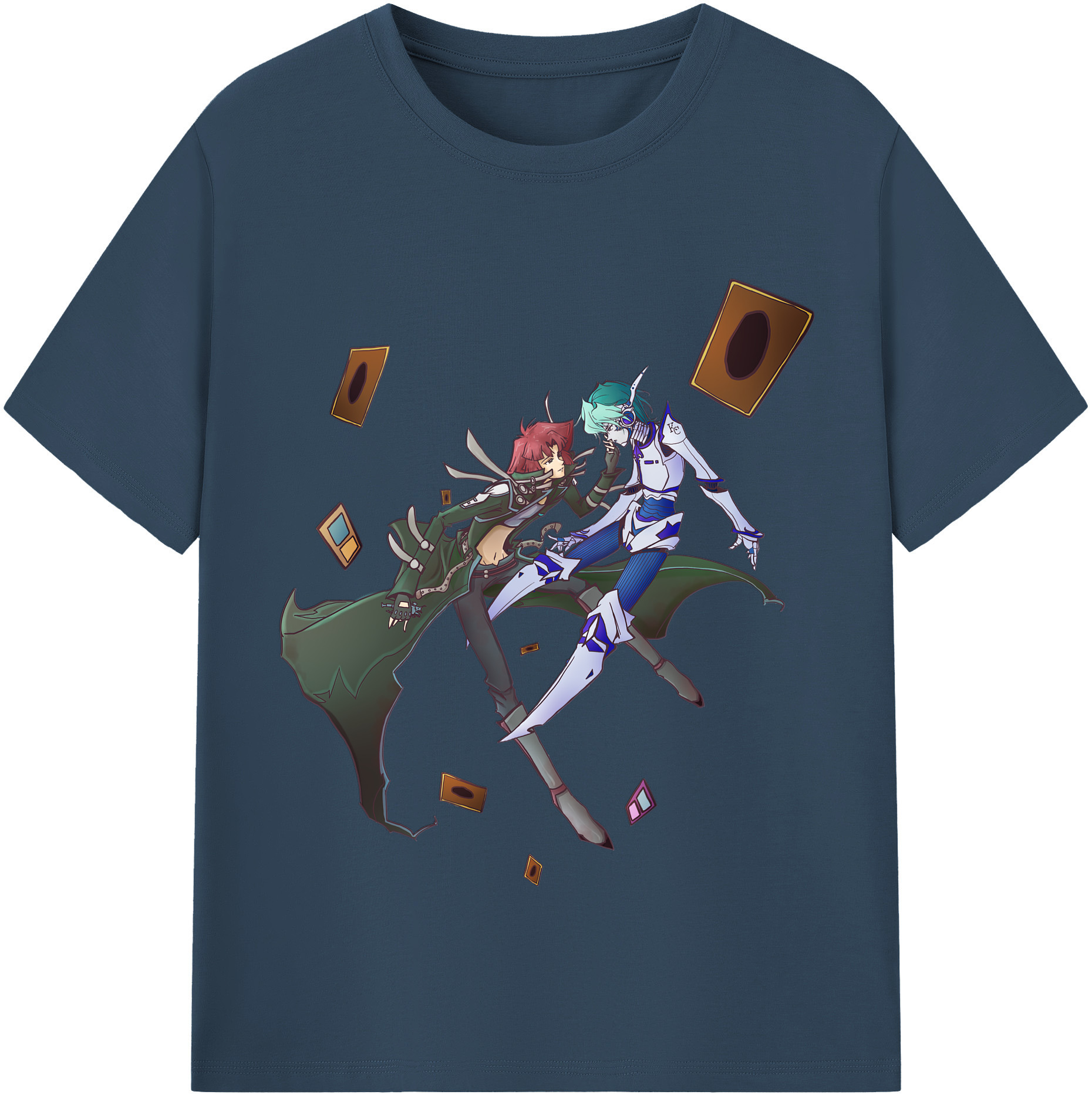 （画像用） 遊☆戯☆王 Yu-Gi-Oh! レディースカジュアルプリントTシャツ（綿100％）