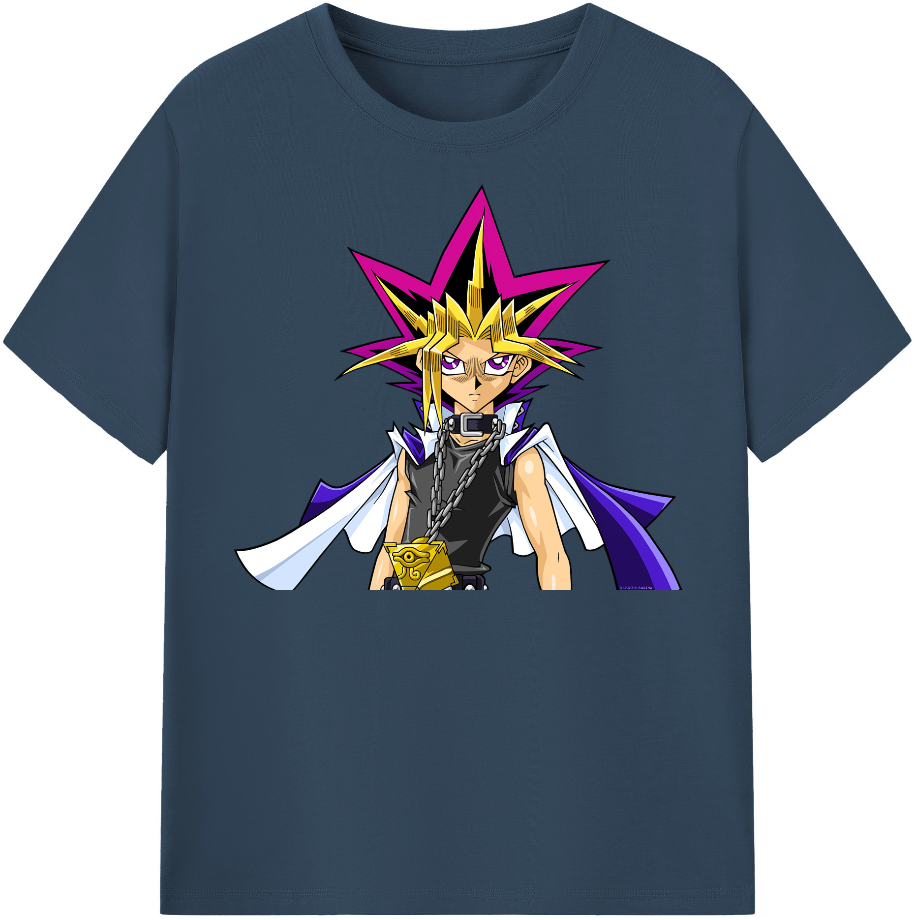 （画像用） 遊☆戯☆王 Yu-Gi-Oh! レディースカジュアルプリントTシャツ（綿100％）