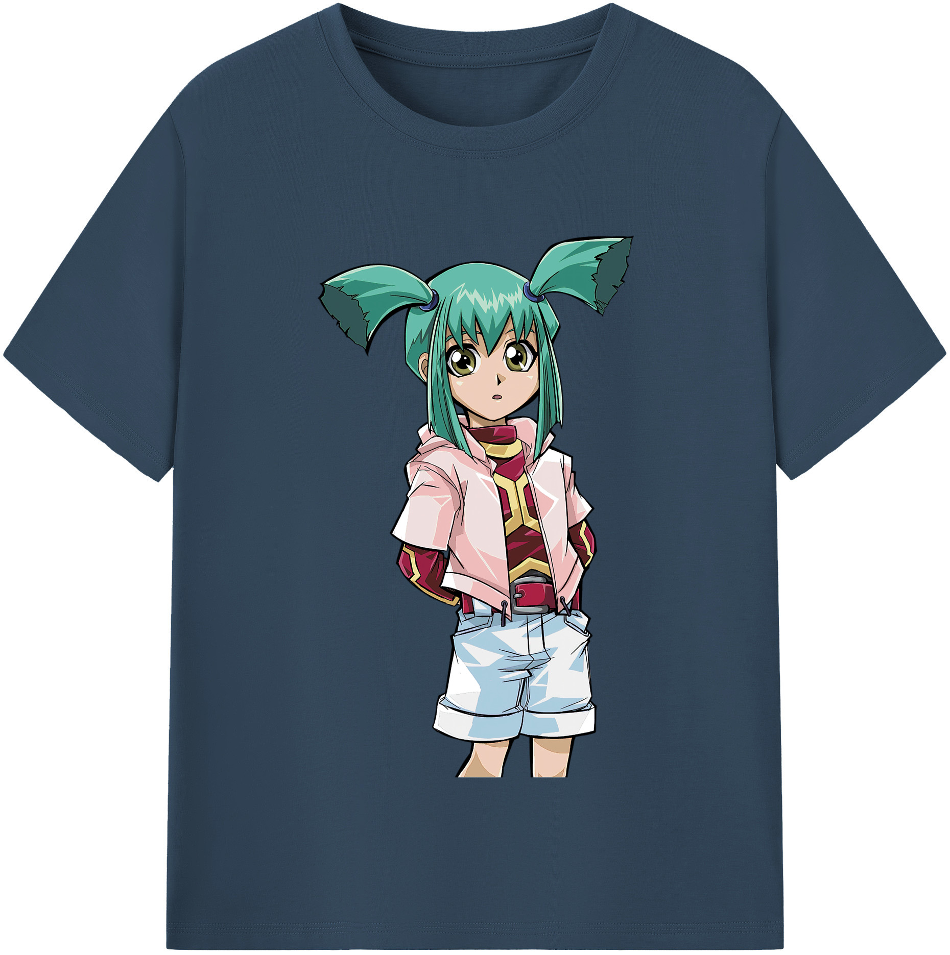 （画像用） 遊☆戯☆王 Yu-Gi-Oh! レディースカジュアルプリントTシャツ（綿100％）