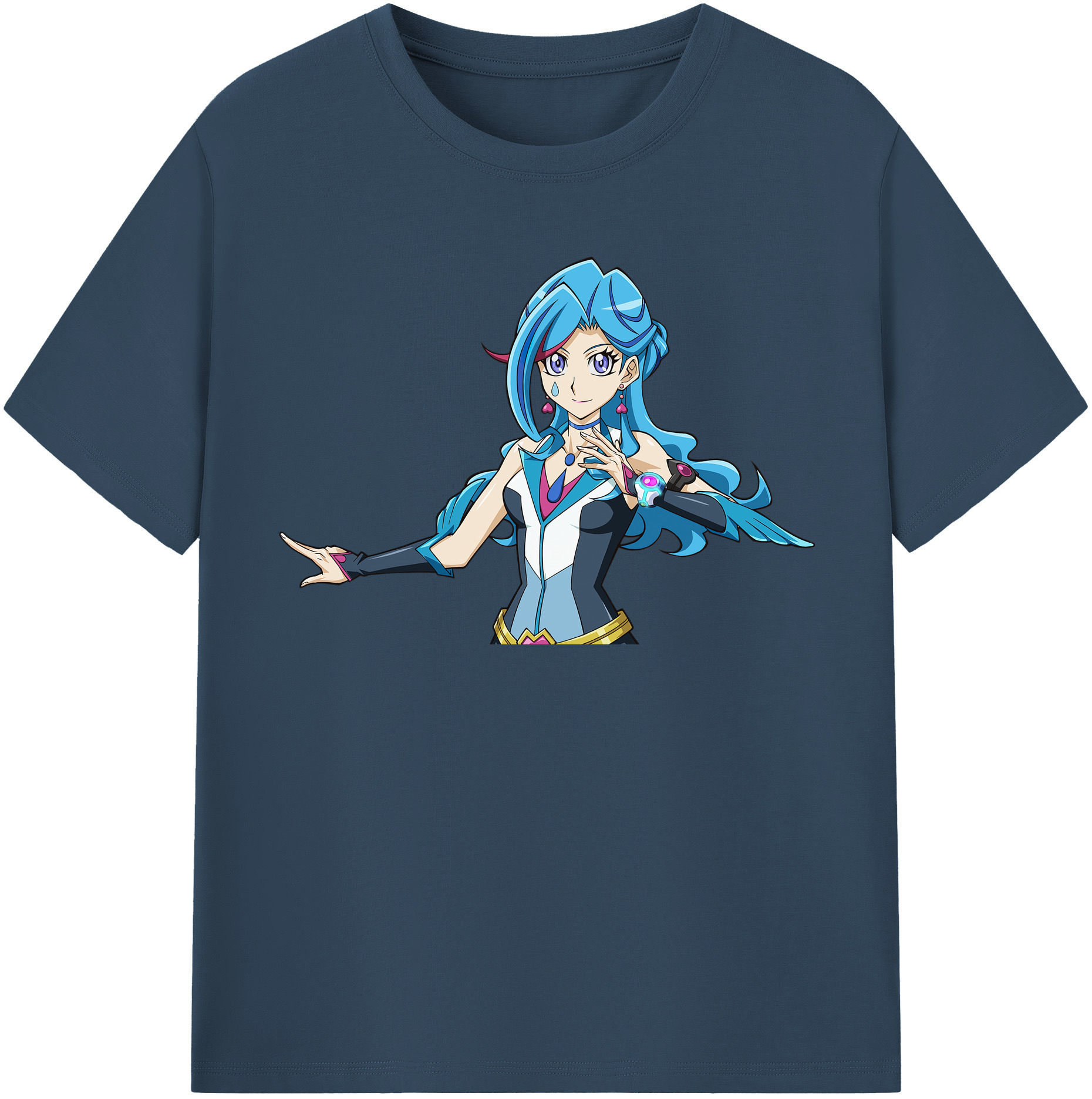 （画像用） 遊☆戯☆王 Yu-Gi-Oh! レディースカジュアルプリントTシャツ（綿100％）